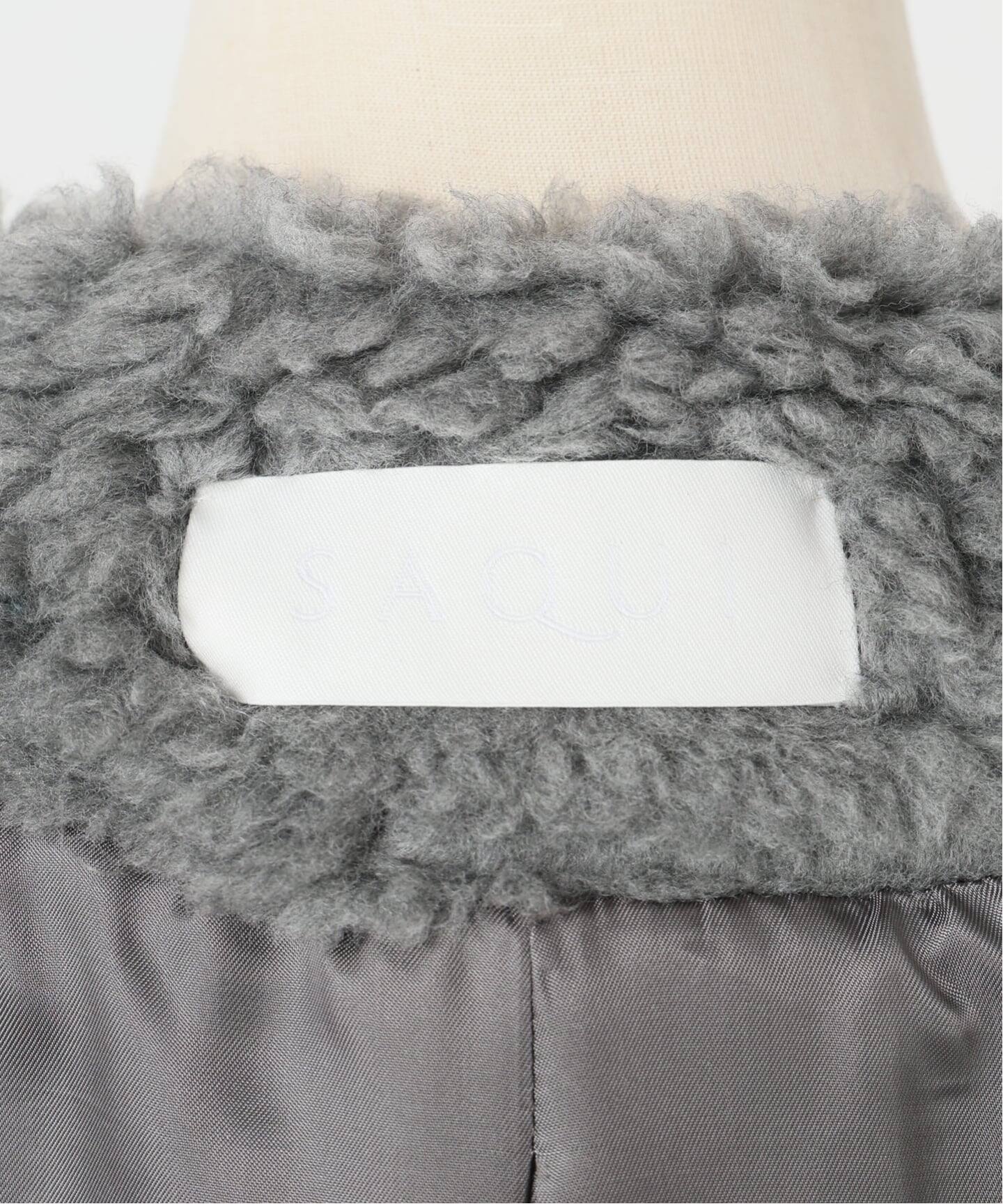 SAQUI サキ WOOL PILE SHORT COAT 25FW26（ボア・フリース）｜VERMEIL
