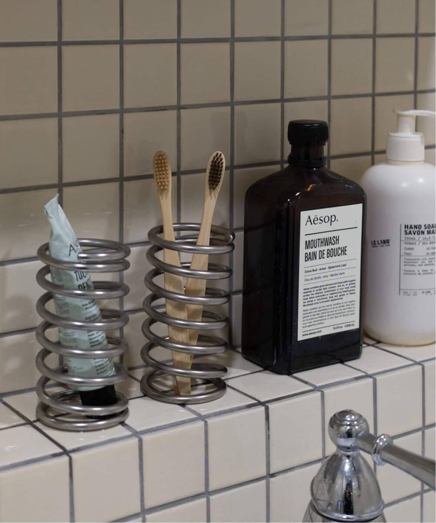 TUDES/トゥーデス】 SPIRAL HOLDER SV 歯ブラシホルダー