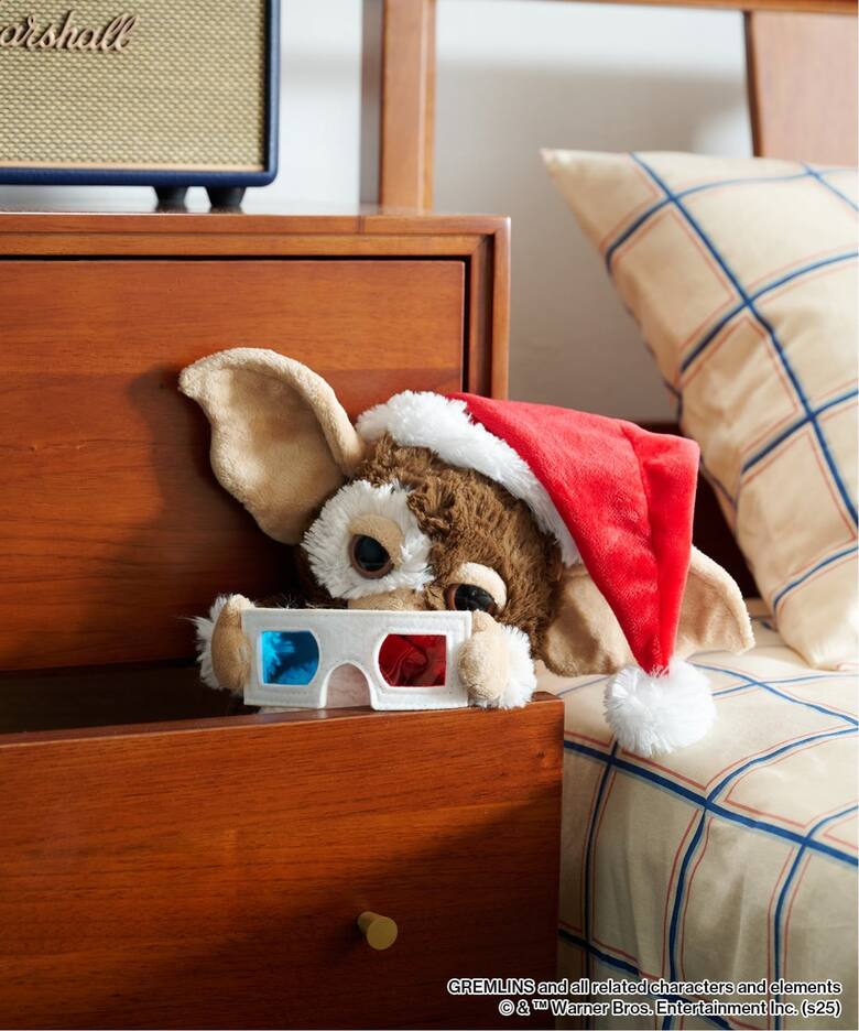 GREMLINS×NICI×JSF】SANTA GIZMO DOLL with Pillow and 3D Glasses 