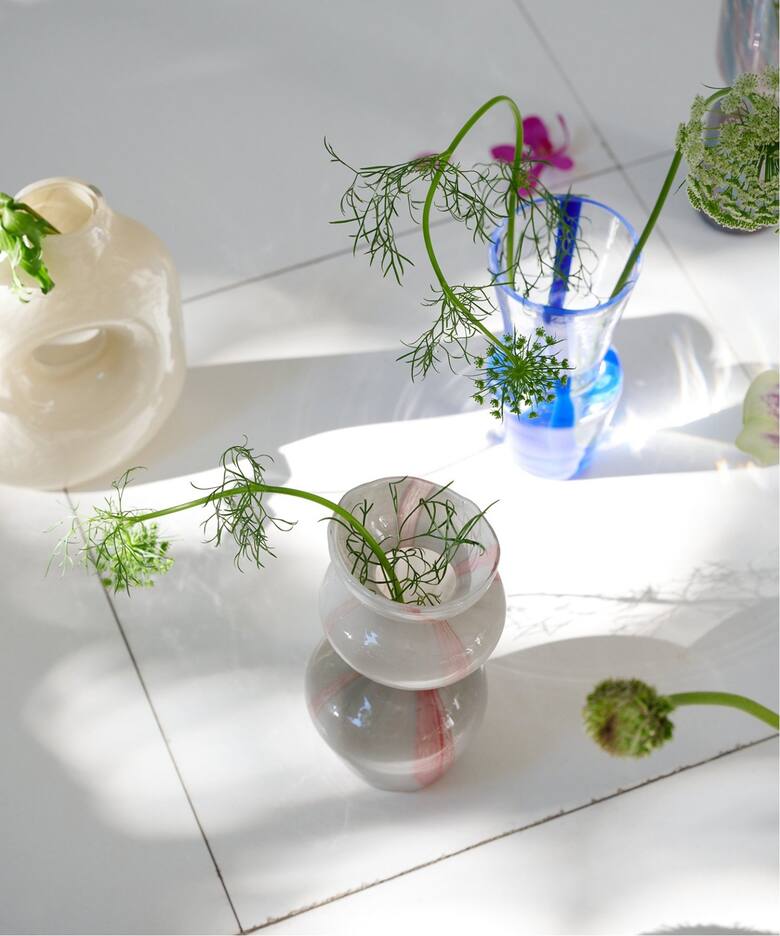 GLASS VASE CALCOLO フラワーベース 花器 花瓶（フラワーベース 