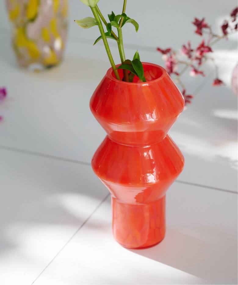GLASS VASE SOLE フラワーベース 花器 花瓶（フラワーベース／グリーン 