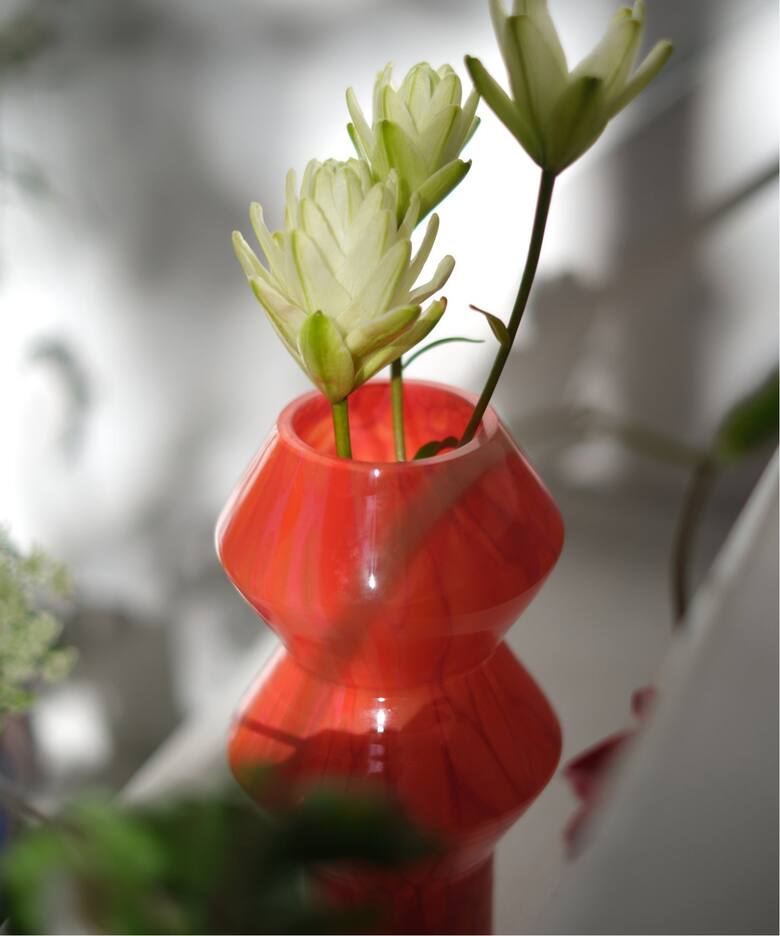 GLASS VASE SOLE フラワーベース 花器 花瓶（フラワーベース／グリーン 