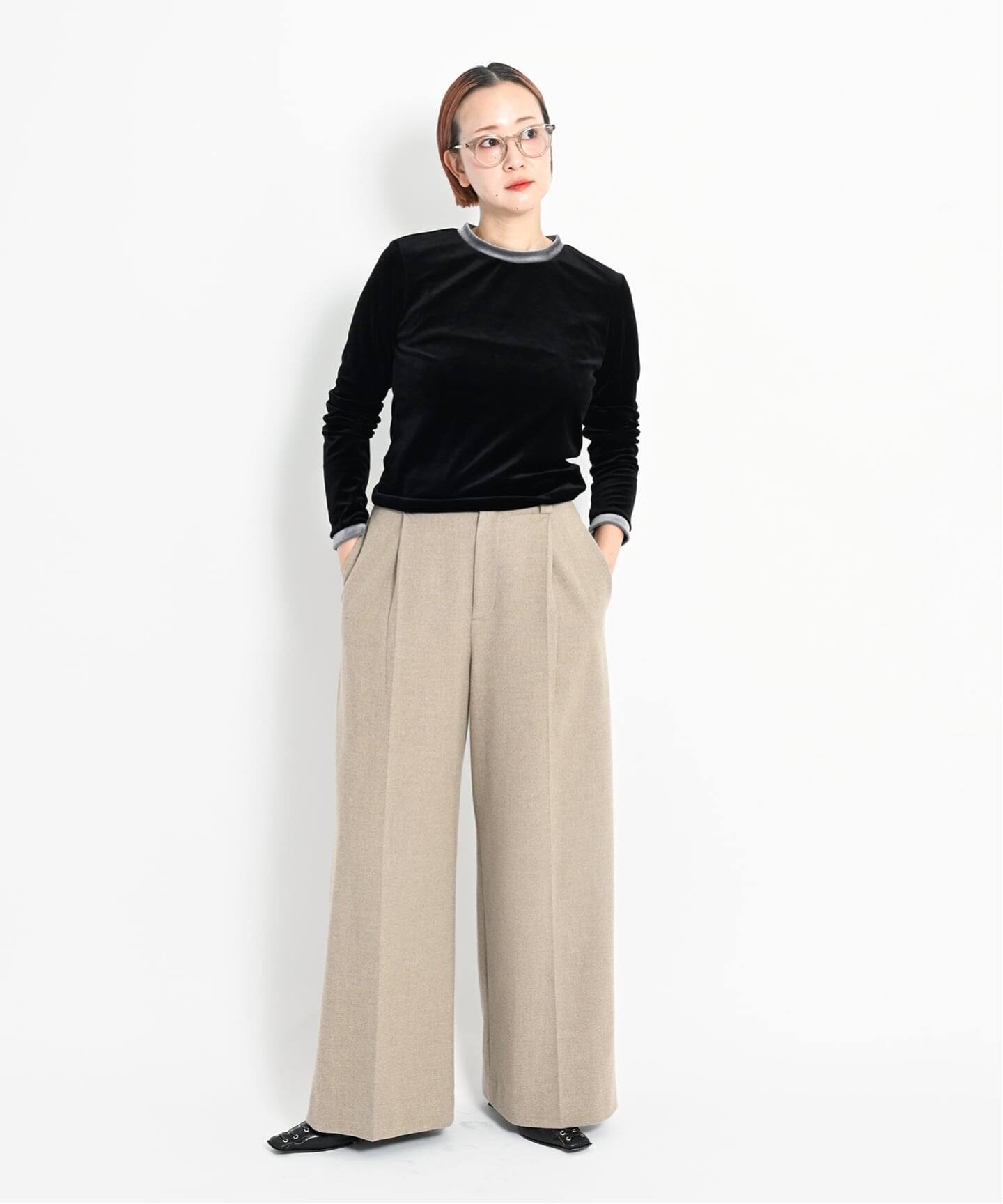 予約》SINGLE TUCK WIDE パンツ（スラックス）｜CITYSHOP