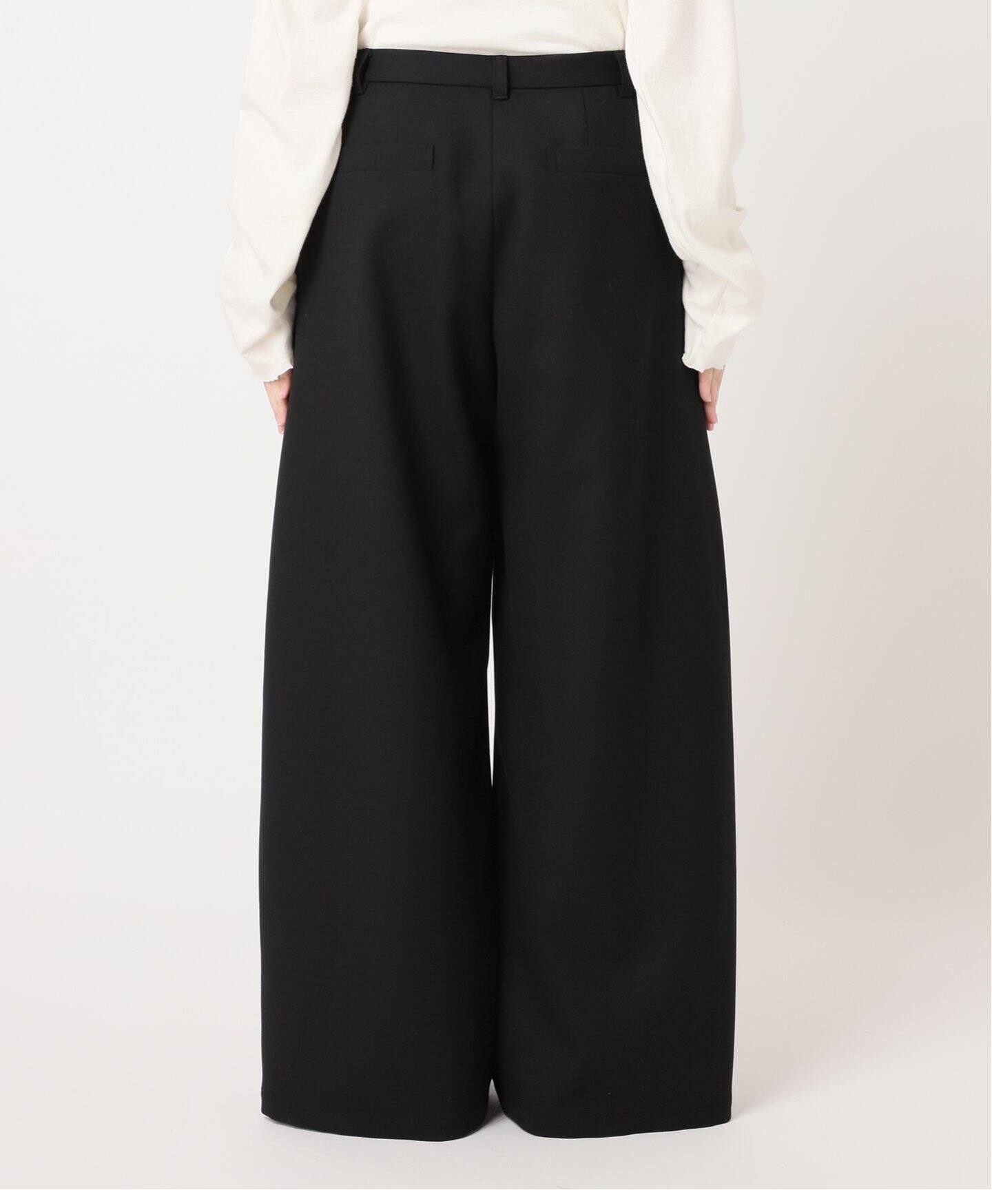 パンツ Hip Huggers Tucked Wide Slacks Hip Huggers Tucked Wide Slacks