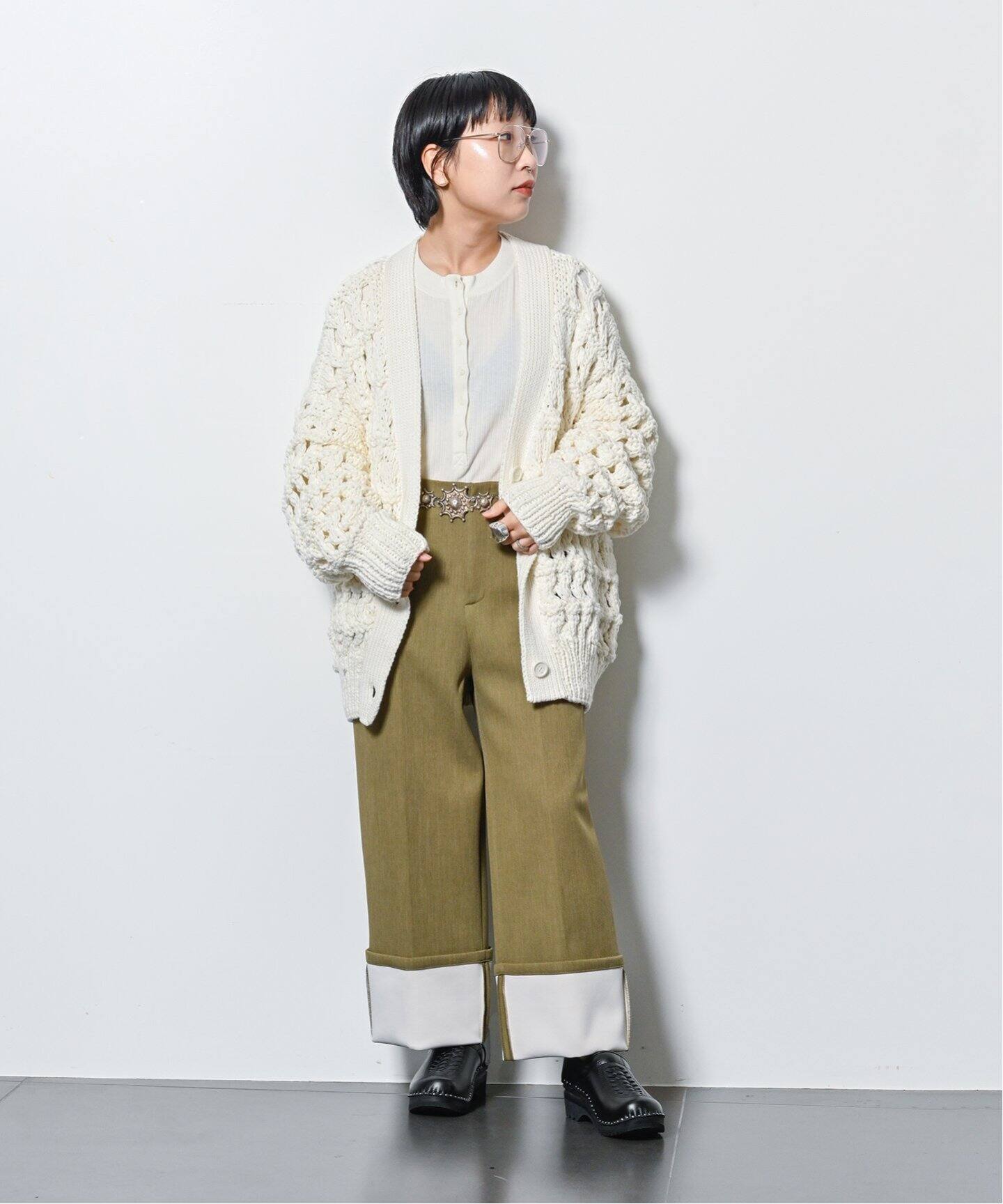 [THEAIRTOWN] EUPHORIA BOOTSCUT パンツ★新作・25SS★韓国★ YANUK×ETRE TOKYO Center Crease Straight Denim(21 INDIGO