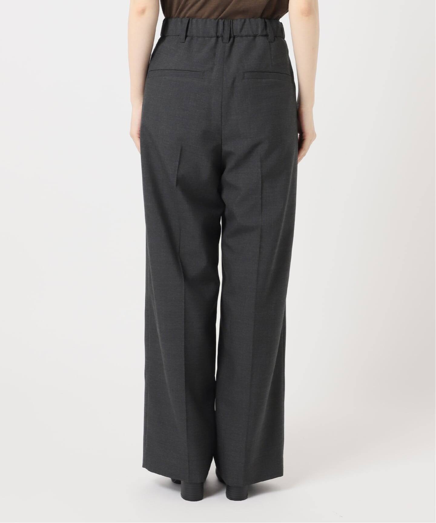パンツ  Navy Tack Slacks 47 Wool mix 2tuck slacks (Navy) | UNFOLK