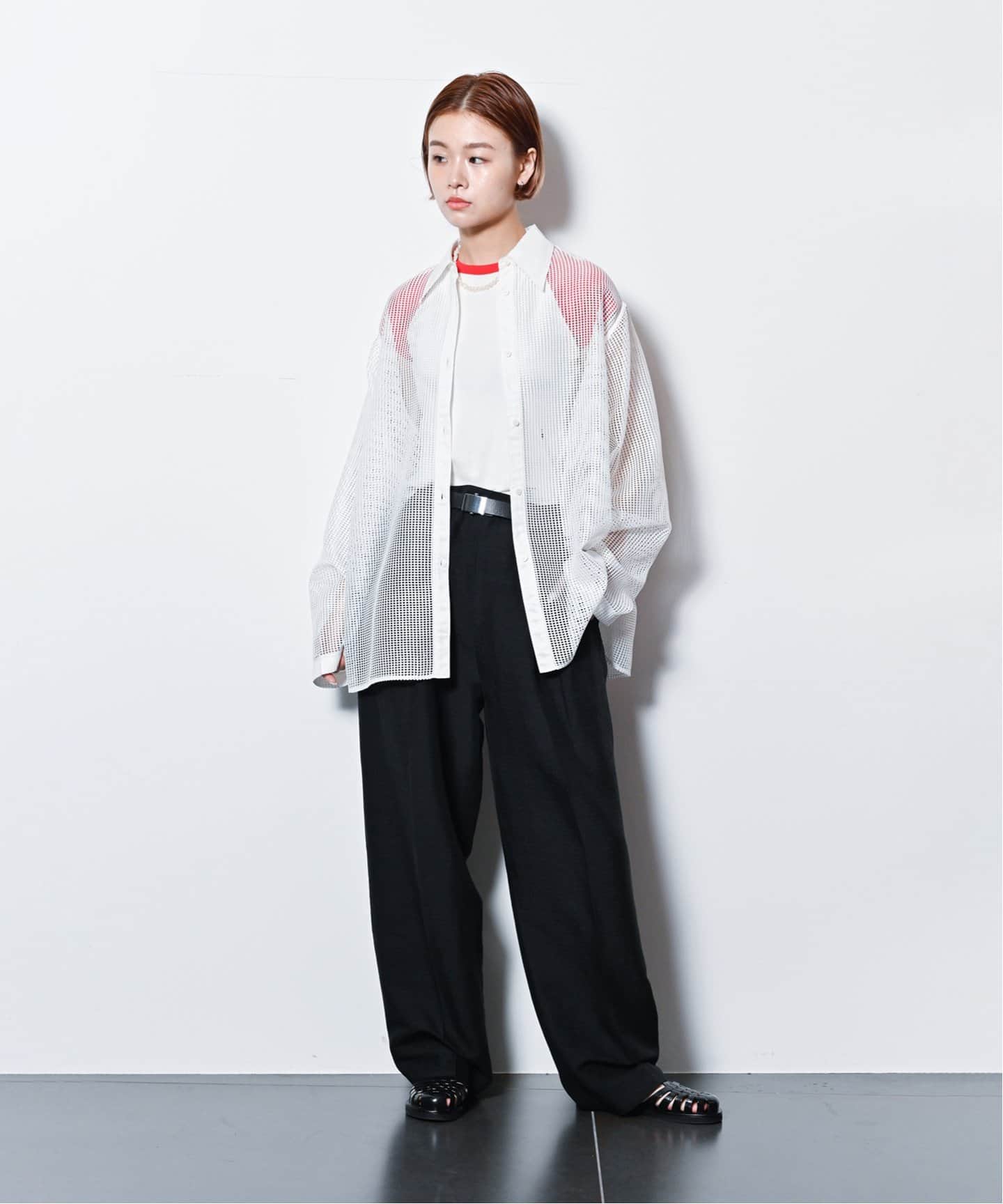 FRKM SCD::スラックス:XL[RESALE] FRKM SCD 変形スラックス タックドレープワイドパンツ - メルカリ