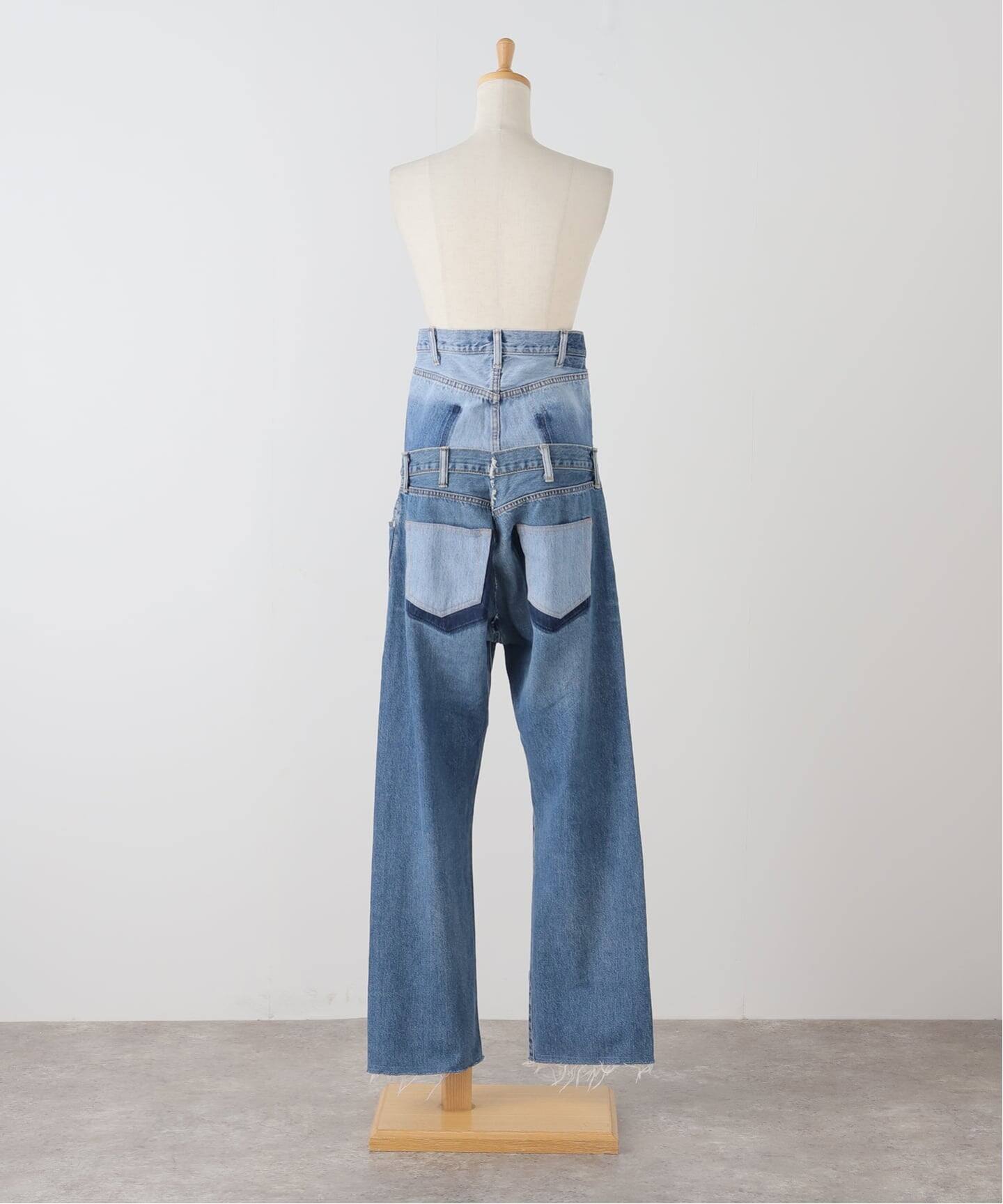 【ko様】QUIITO/W WAIST DENIM PT デニムパンツ 36 ko様】QUIITO/W WAIST DENIM PT デニムパンツ 36