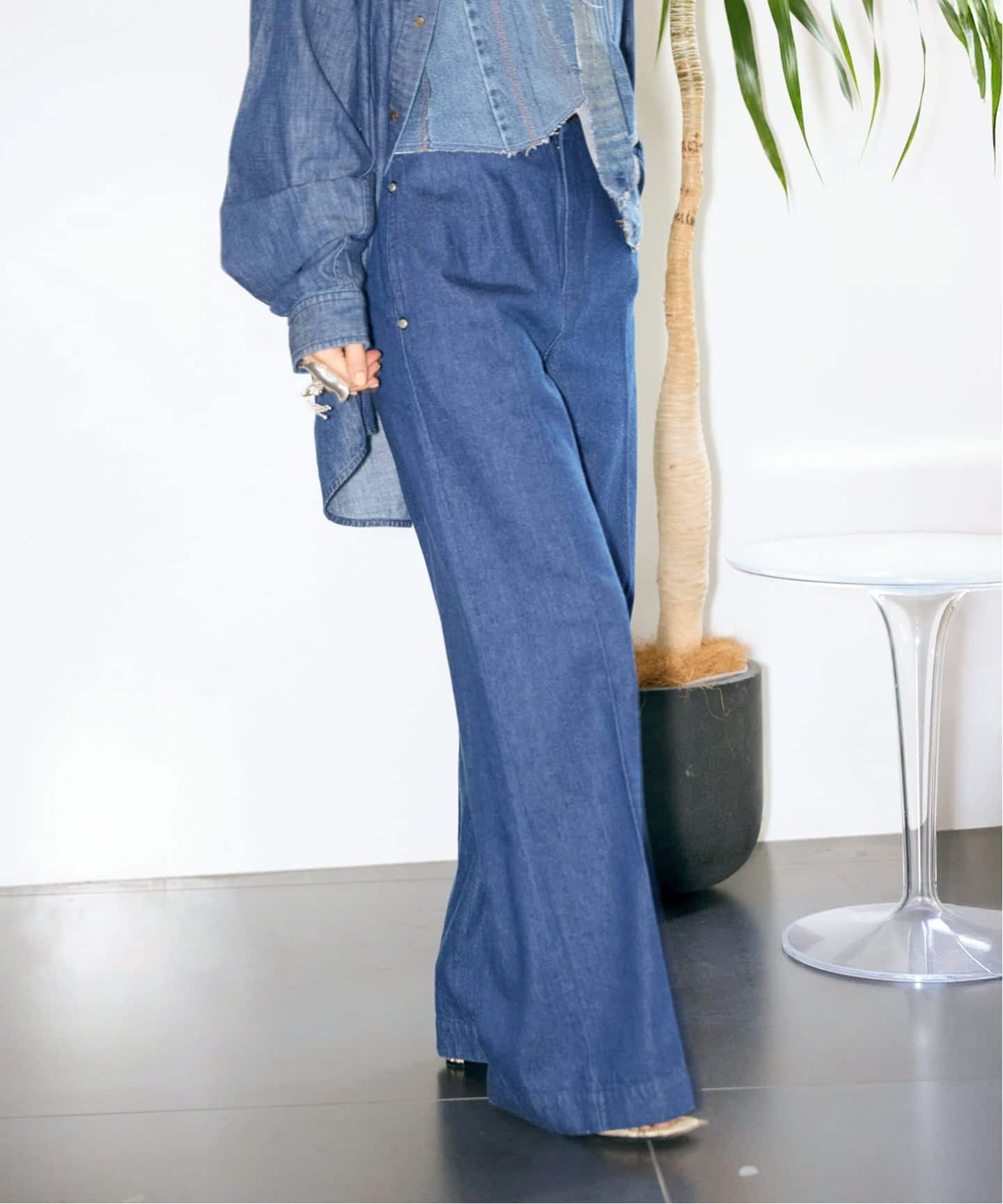 QUIITO NO DETAIL DENIM PANTS Q25A-T051:デニムパンツ(デニムパンツ QUIITO NO DETAIL DENIM PANTS Q25A-T051:デニムパンツ(デニムパンツ