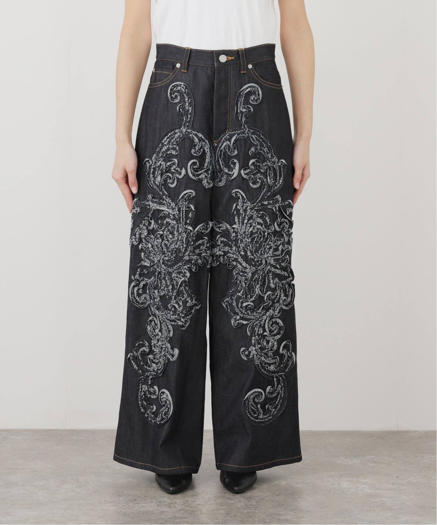 TAAKK DENIM WIDE PANTS TA25SS-PT04：デニムパンツ（デニム