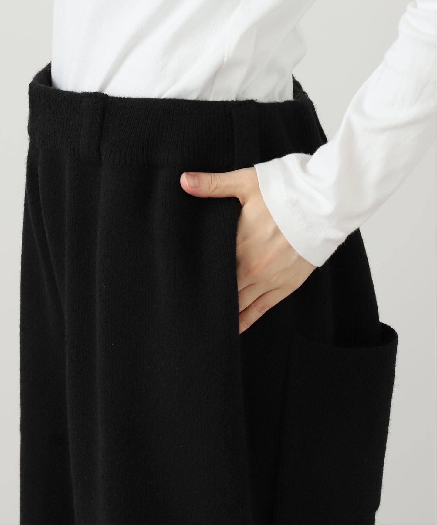 SEEALL KNIT BUGGY PANTS SAU51/KJ687S：ニットパンツ（その他パンツ