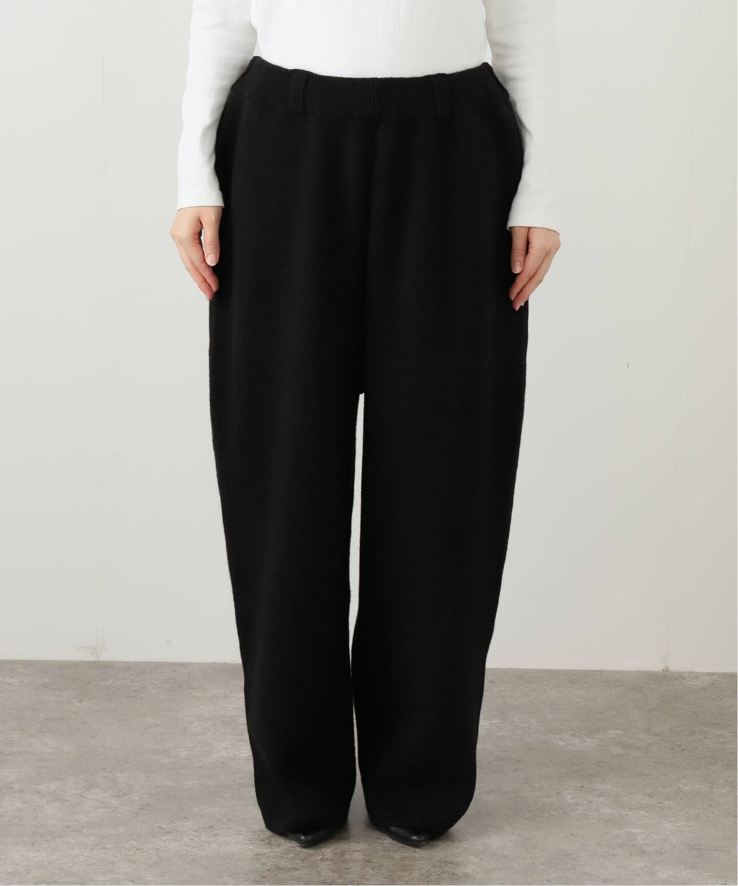 SEEALL KNIT BUGGY PANTS SAU51/KJ687S：ニットパンツ（その他パンツ