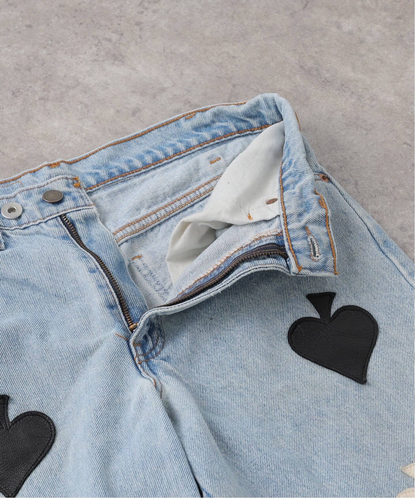 TanC 別注 SPADE PATCH BUGGY REMAKE DENIM TC25B-52-EX：デニムパンツ