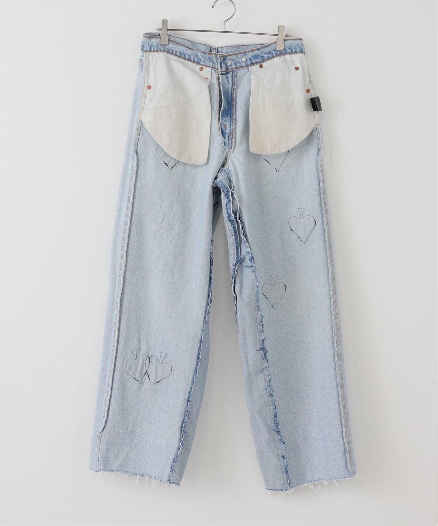 TanC 別注 SPADE PATCH BUGGY REMAKE DENIM TC25B-52-EX：デニムパンツ