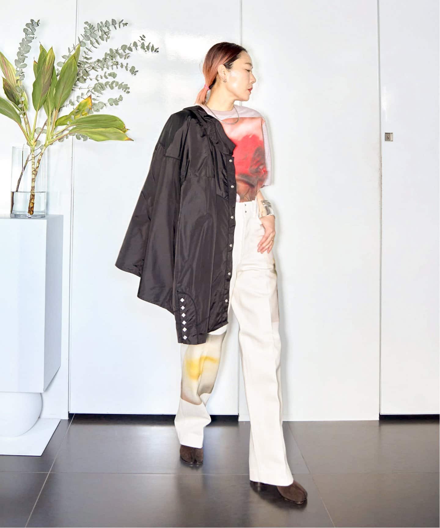 TANAKA THE JEAN TROUSERS ST-2-(F) YR：デニムパンツ（デニム