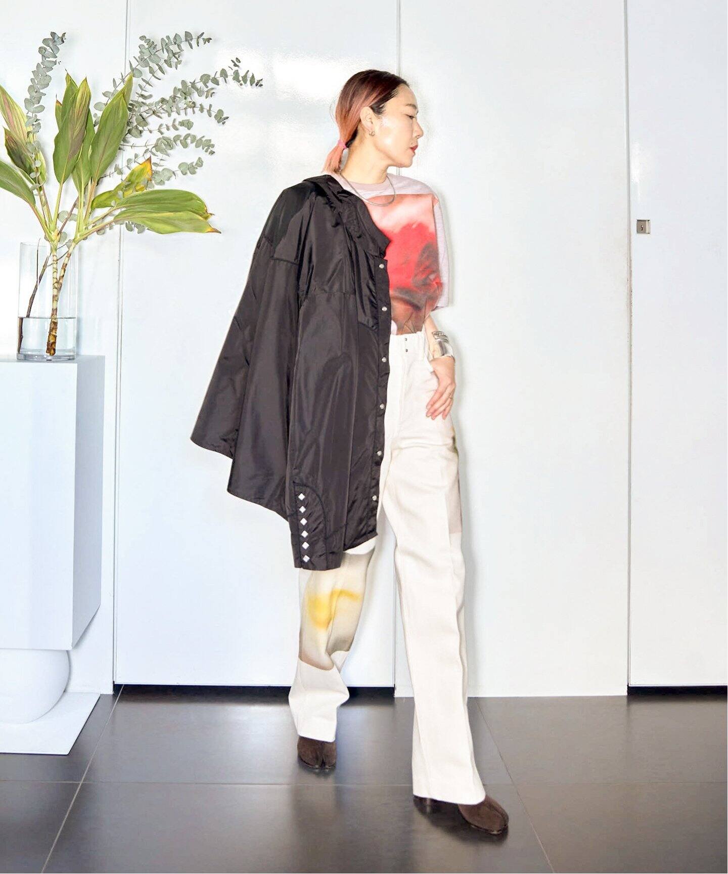 TANAKA THE JEAN TROUSERS ST-2-(F) YR：デニムパンツ（デニムパンツ 