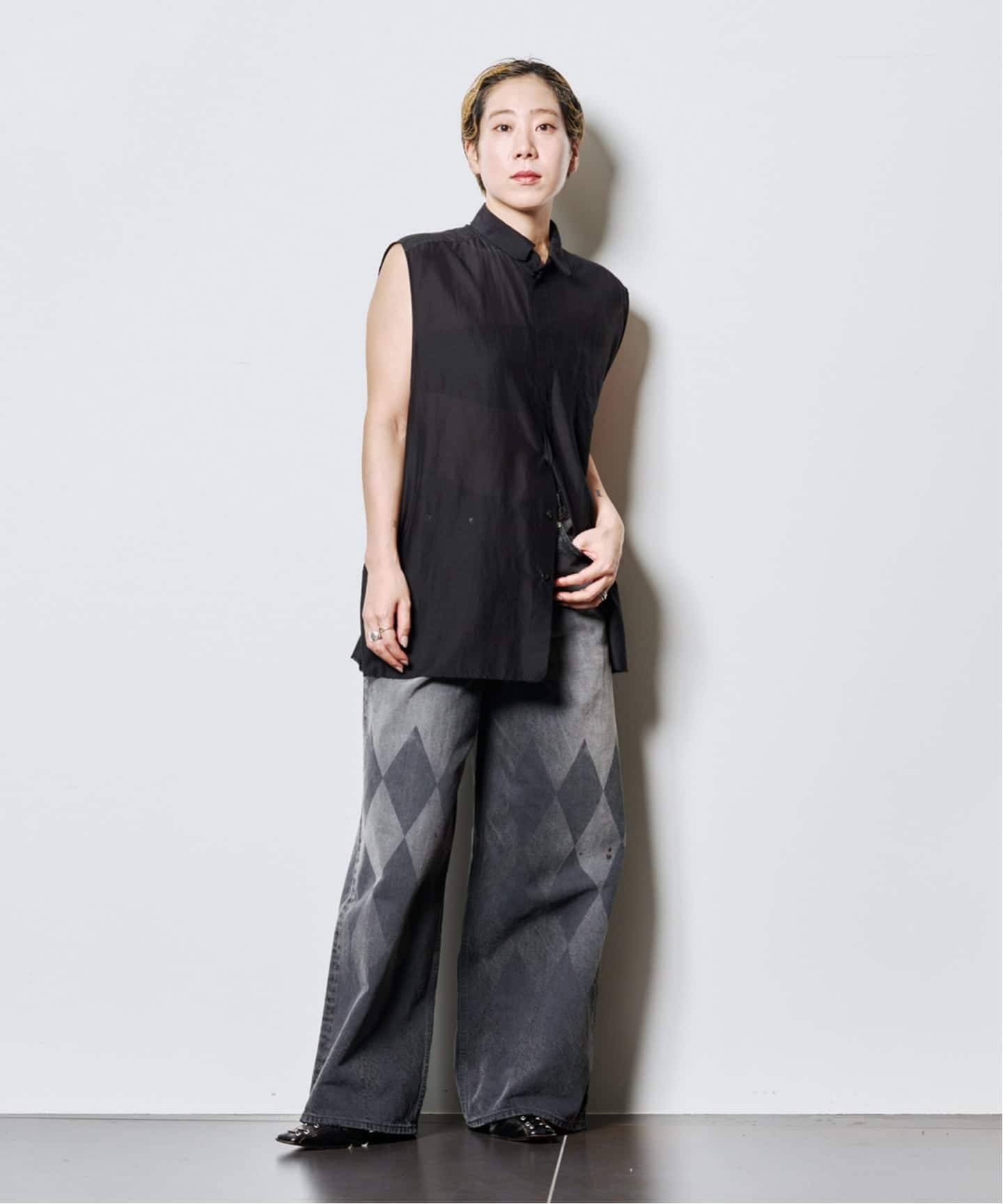 パンツ Masa MASU MB BAGGY JEANS DIAMOND B25F9PL003：デニムパンツ（デニム