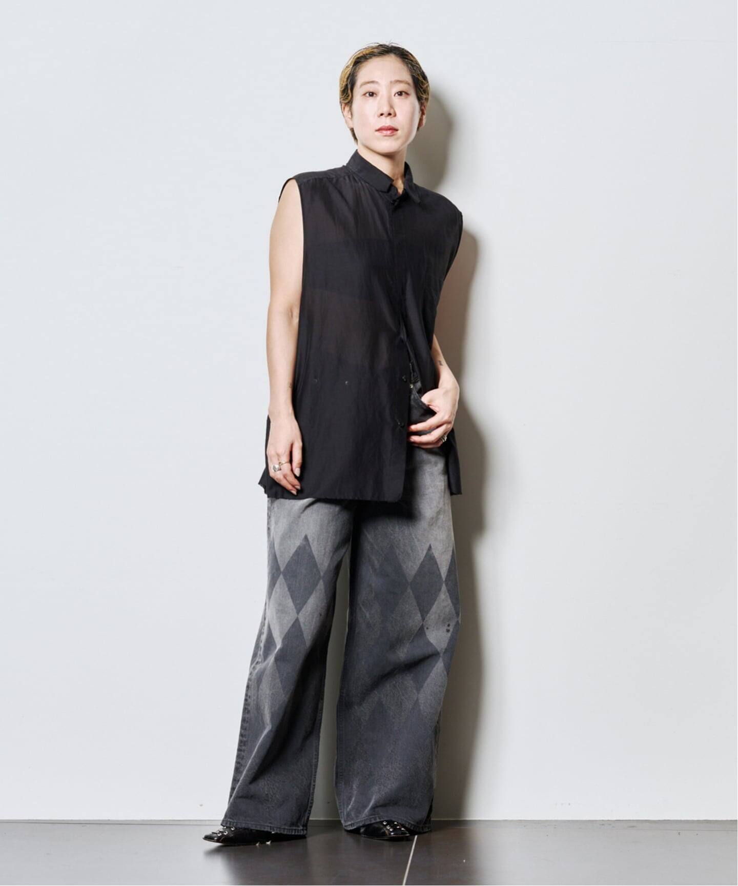 MASU MB BAGGY JEANS DIAMOND B25F9PL003：デニムパンツ（デニムパンツ 
