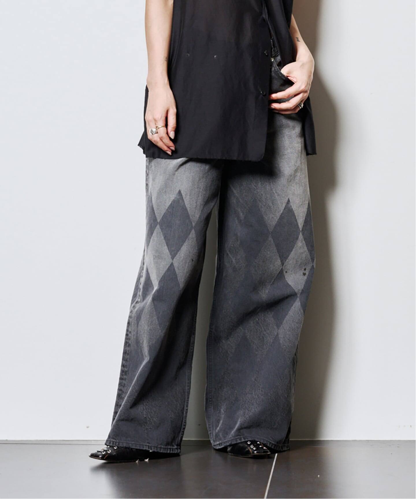 MASU MB BAGGY JEANS DIAMOND B25F9PL003：デニムパンツ（デニムパンツ 