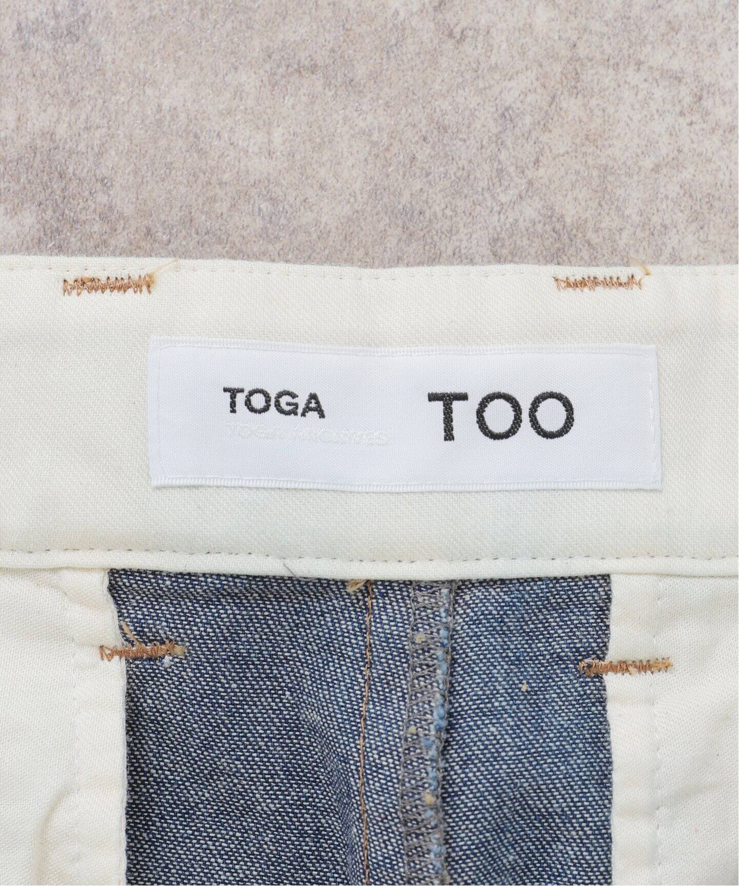 TOGA TOO Flocky denim short pants TZ252-FF959：ショートパンツ