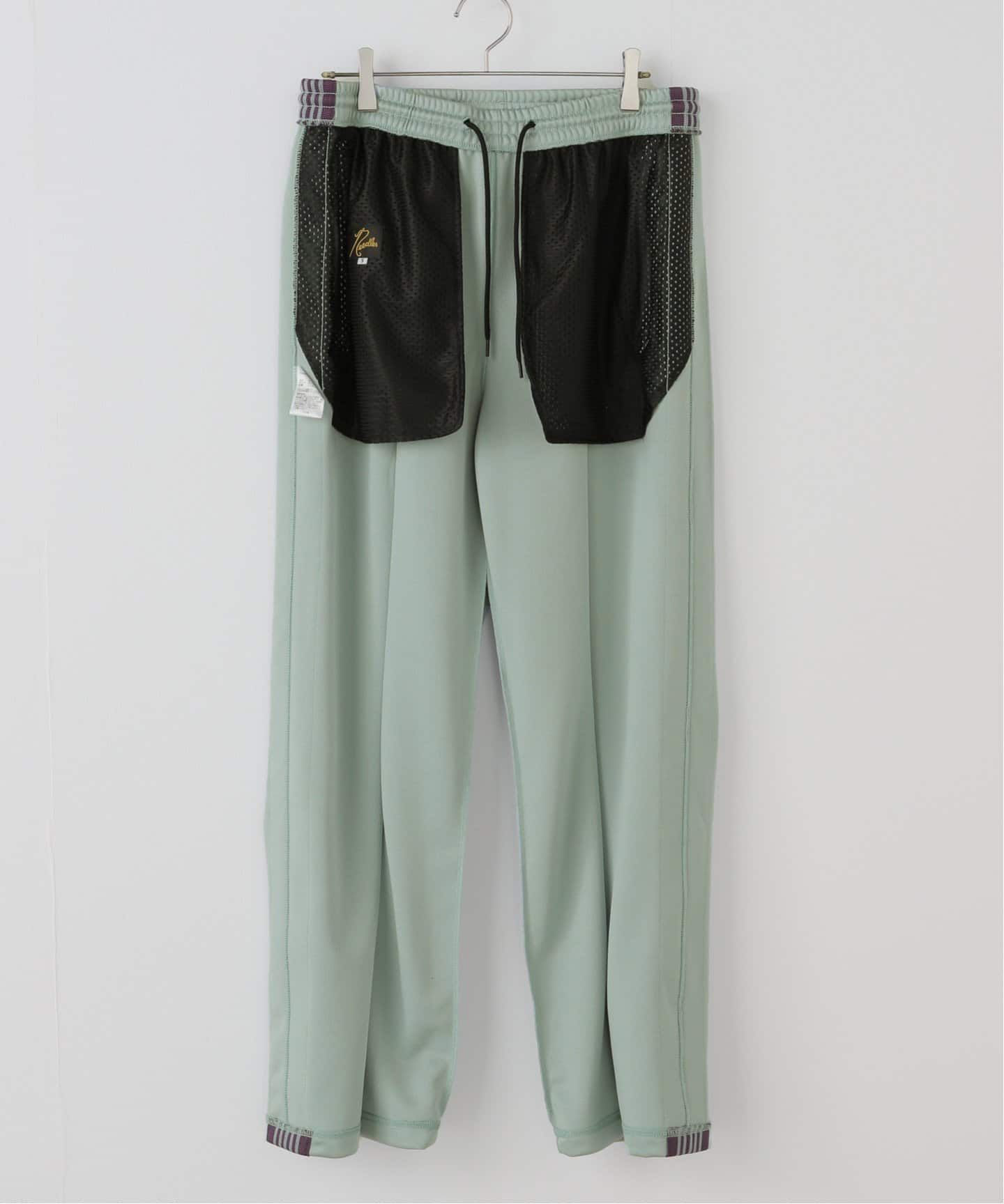 CITYSHOP PLEATED パンツ グリーン NEEDLES TRACK PANT POLY SMOOTH QV307：パンツ（その他パンツ