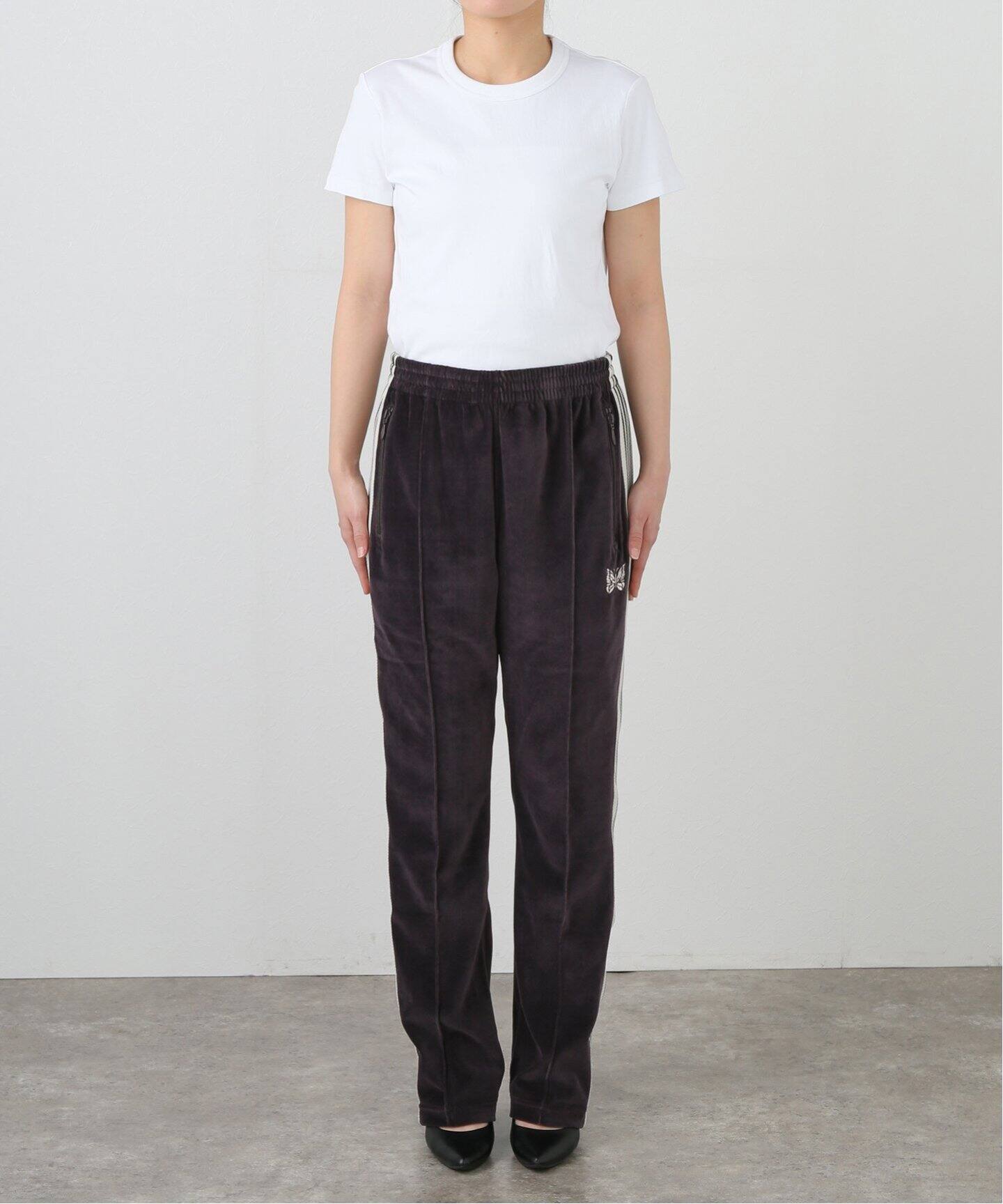 NEEDLES TRACK PANT VELOUR V321：パンツ（ジャージ／トラックパンツ 
