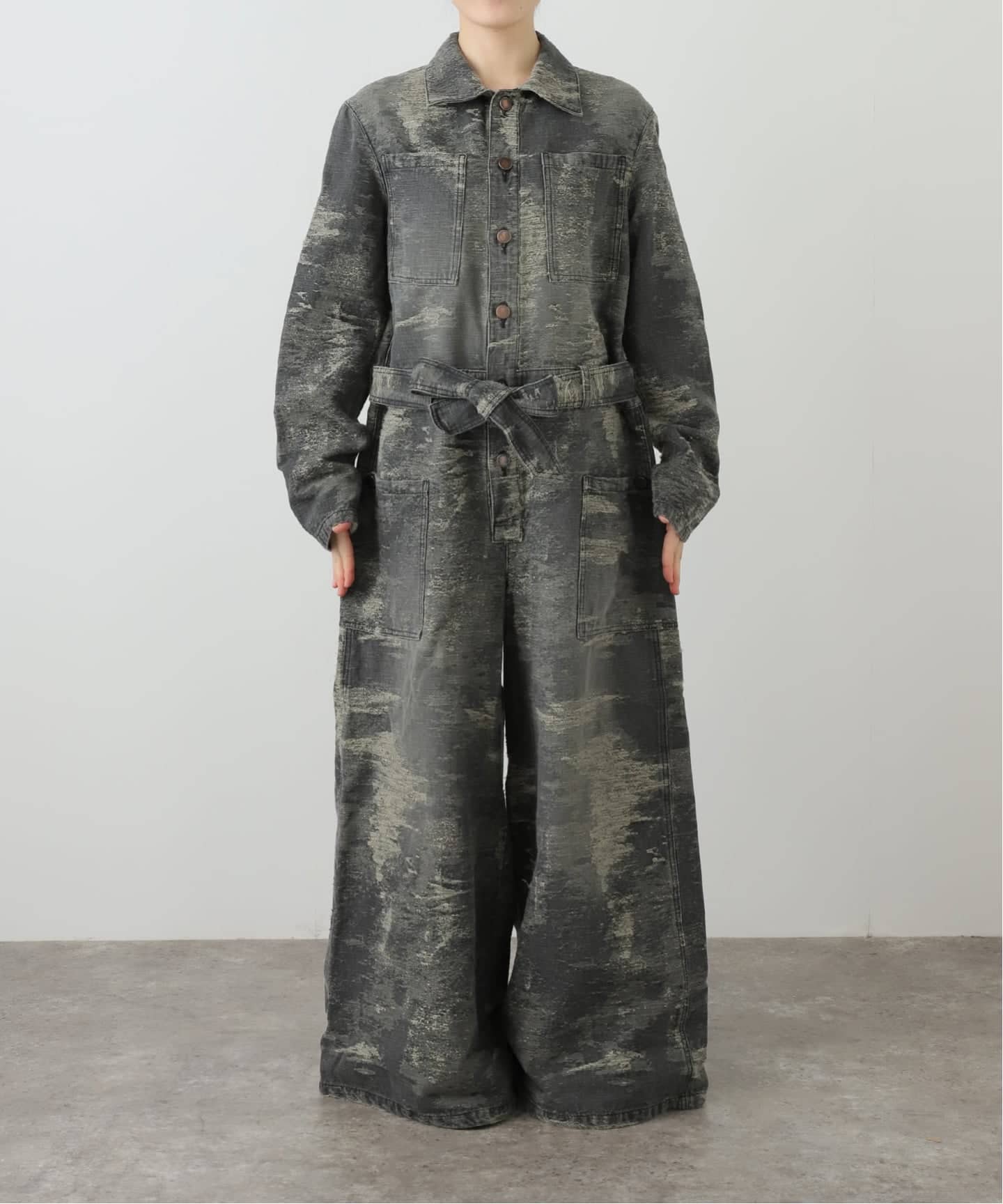 TAAKK ジャンプスーツ オールインワン ジャガード TAAKK JUMPSUIT TA25AW-JS350：ジャンプスーツ（つなぎ