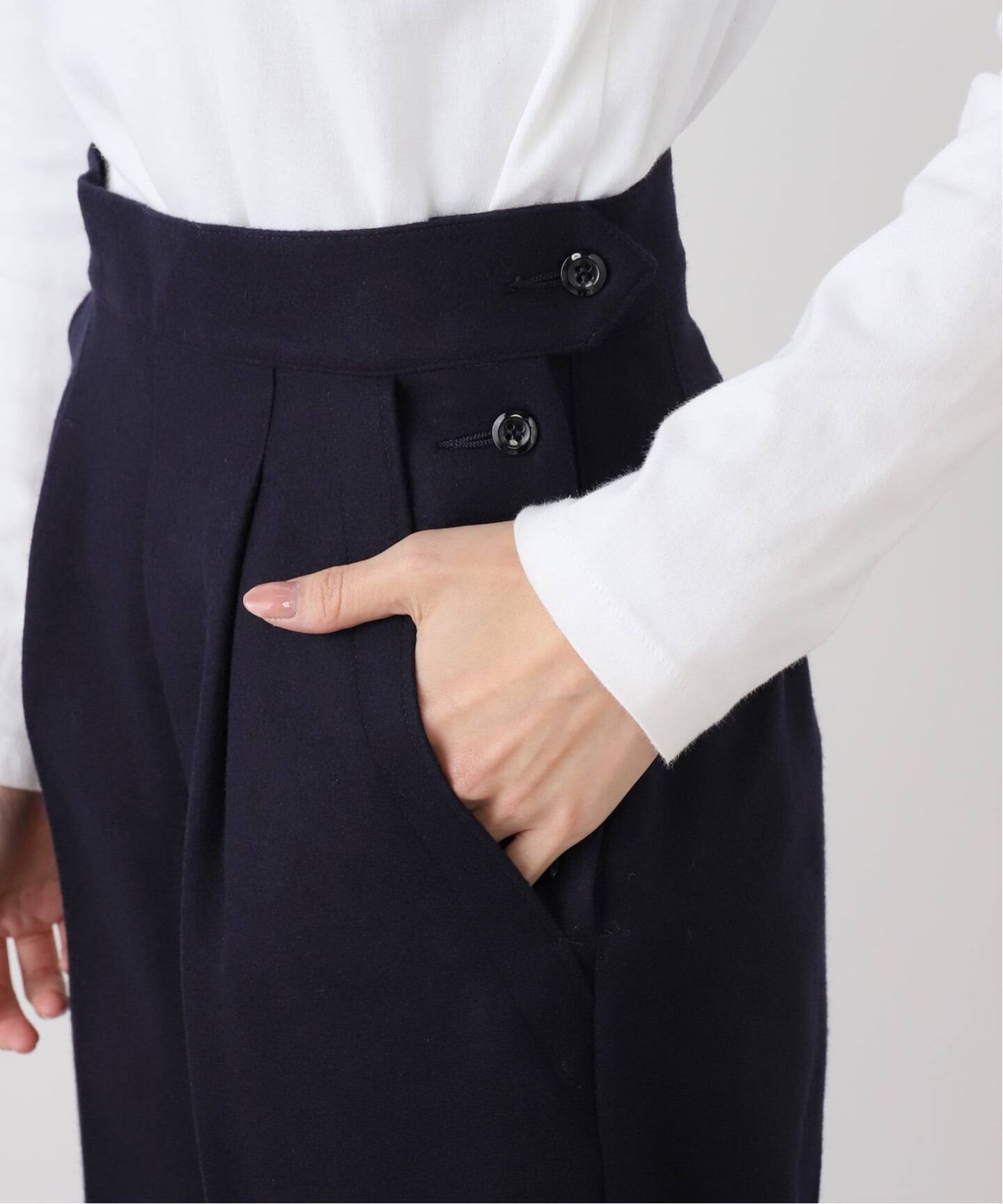 ANATOMICA WAVES PANTS WOOL FLANNEL 531-592-03：パンツ（スラックス