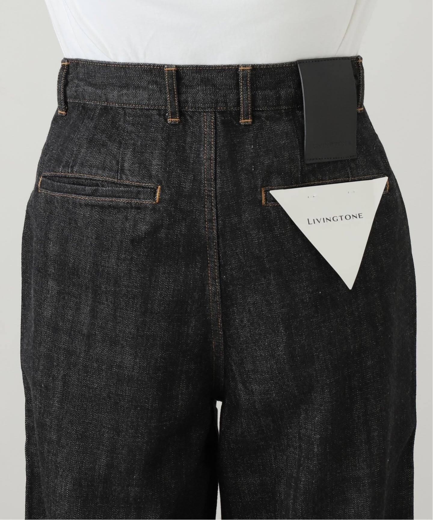 LIVINGTONE DOLK-TURN UP LONG LT-DOLK-05：デニムパンツ（デニム