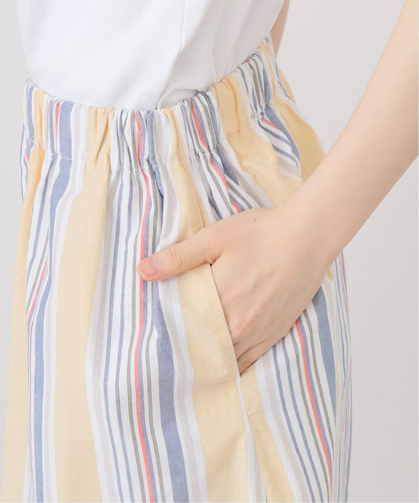 【関税込み】Baserange イエロー Stave ショートパンツ BASERANGE STAVE SHORTS SHST-PO-SU25：ショートパンツ
