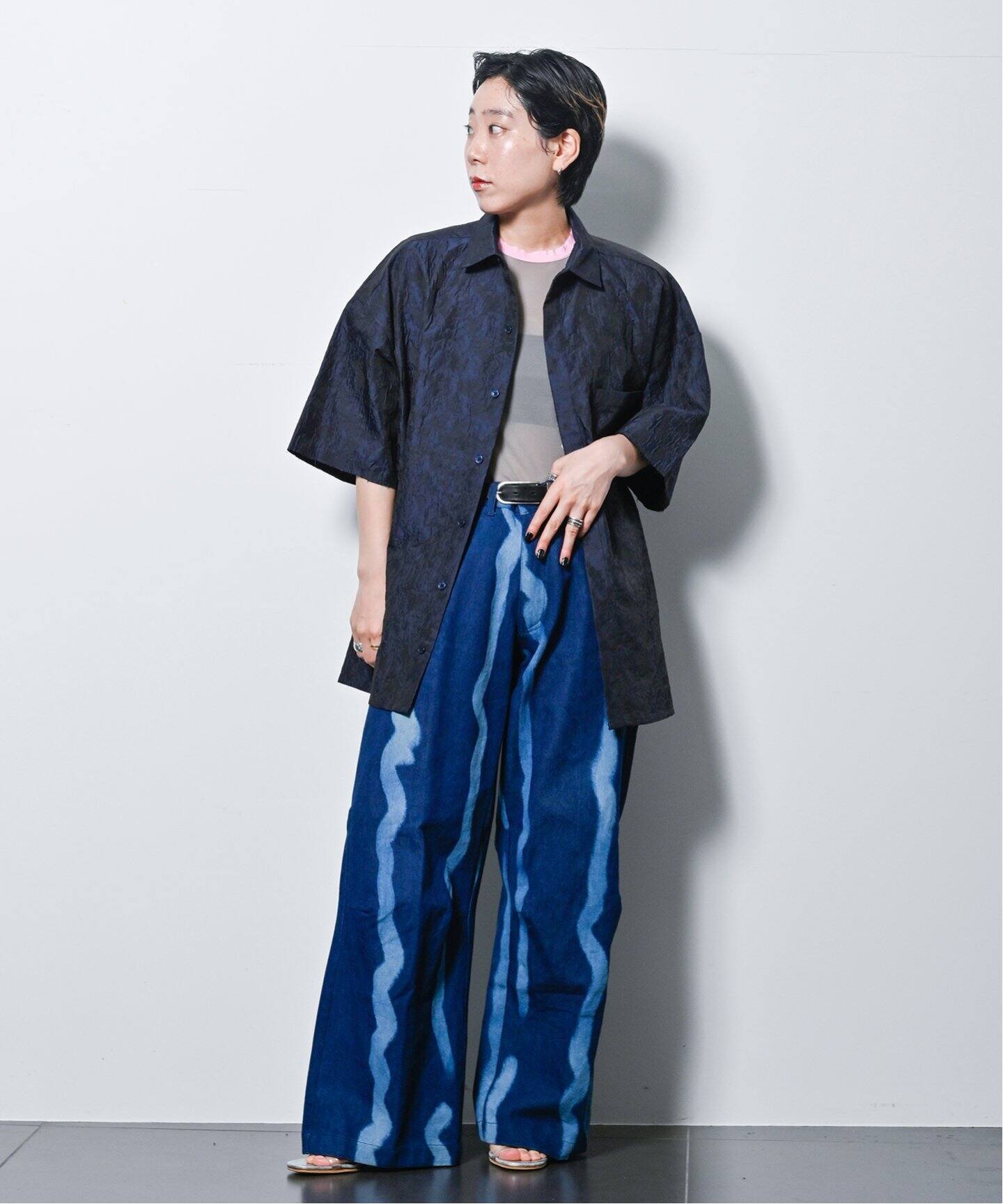SUKU HOME WIDE LEG DENIM PANT DUNE NO.29：デニムパンツ