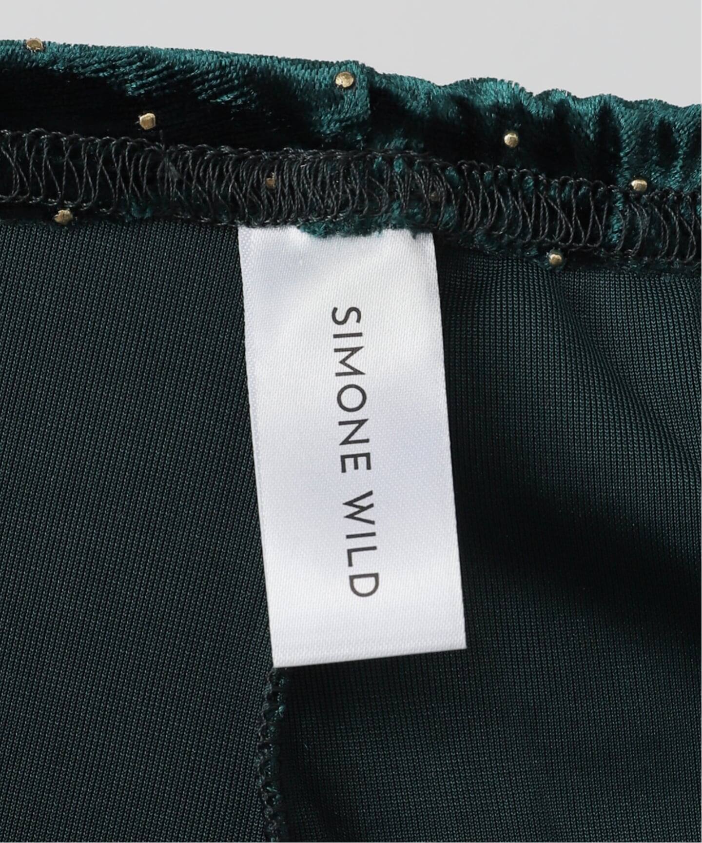 SIMONE WILD STUD VELVET WIDE LEG パンツ（その他パンツ