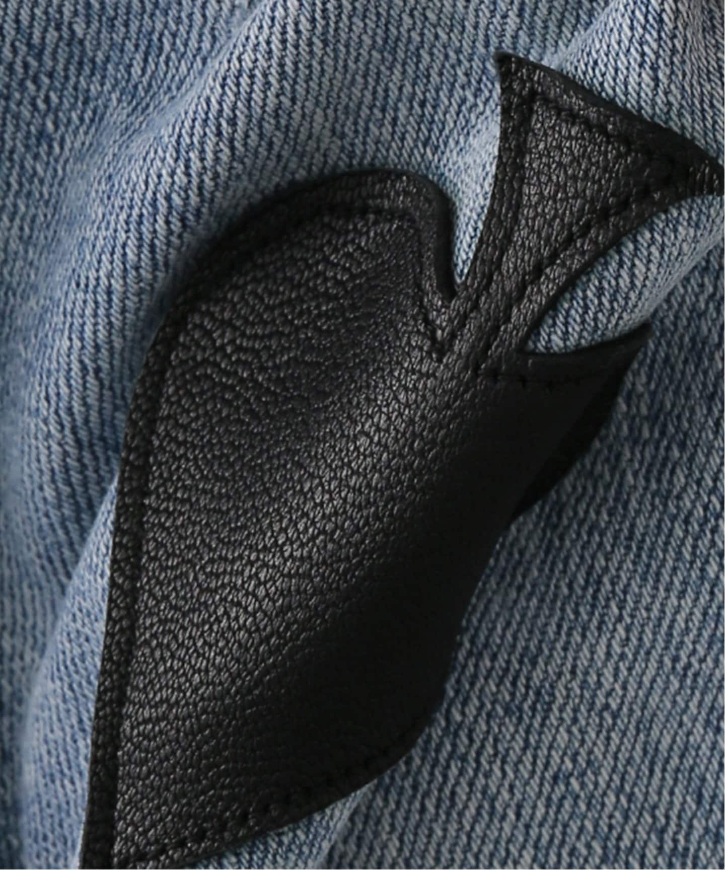TanC TOKYO 25ss レザーパッチワイドデニム　34×30 TanC TOKYO 25ss レザーパッチワイドデニム 34×30 - メルカリ