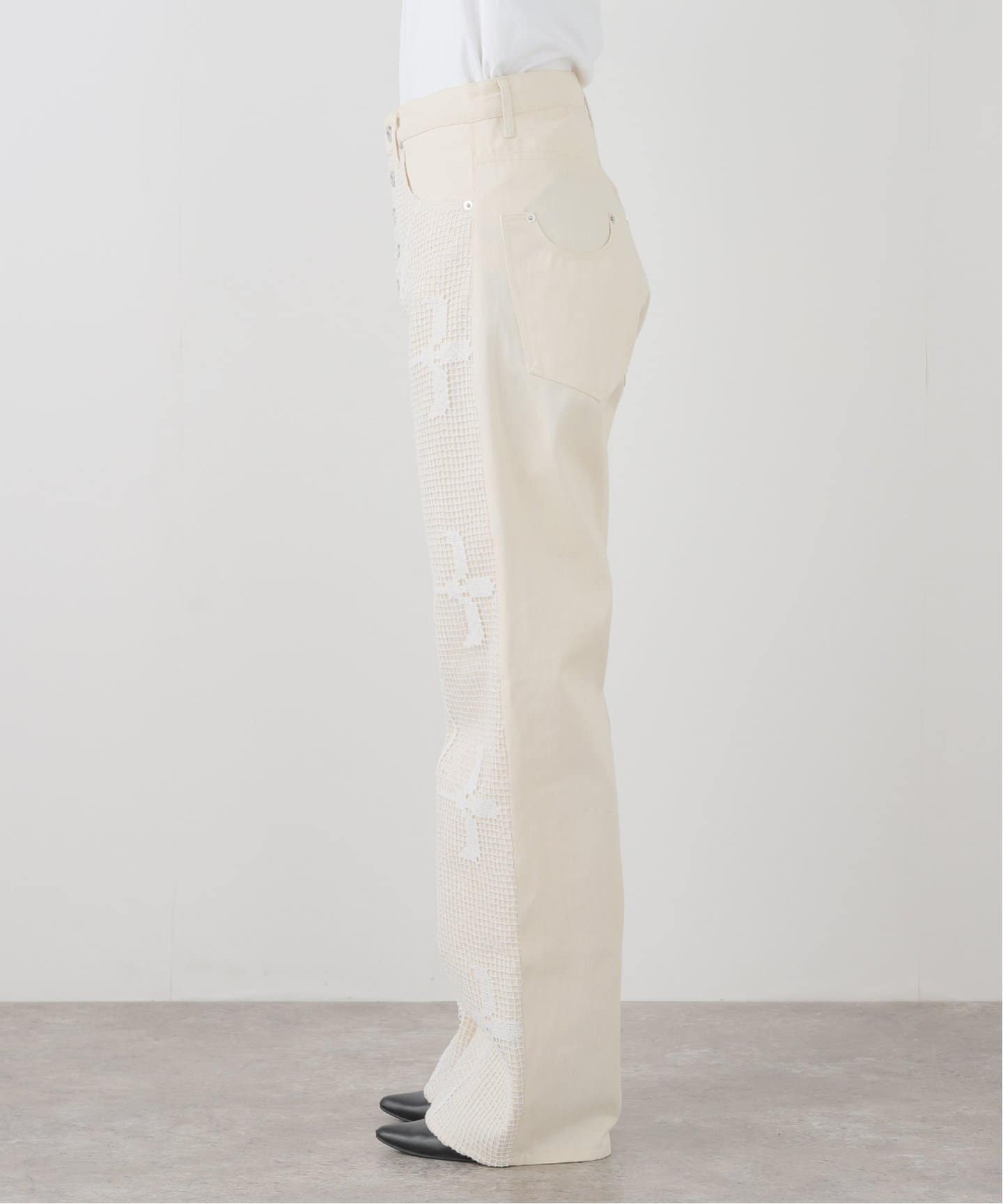 SILPHIUM Lace denim：デニムパンツ（デニムパンツ・ジーンズ