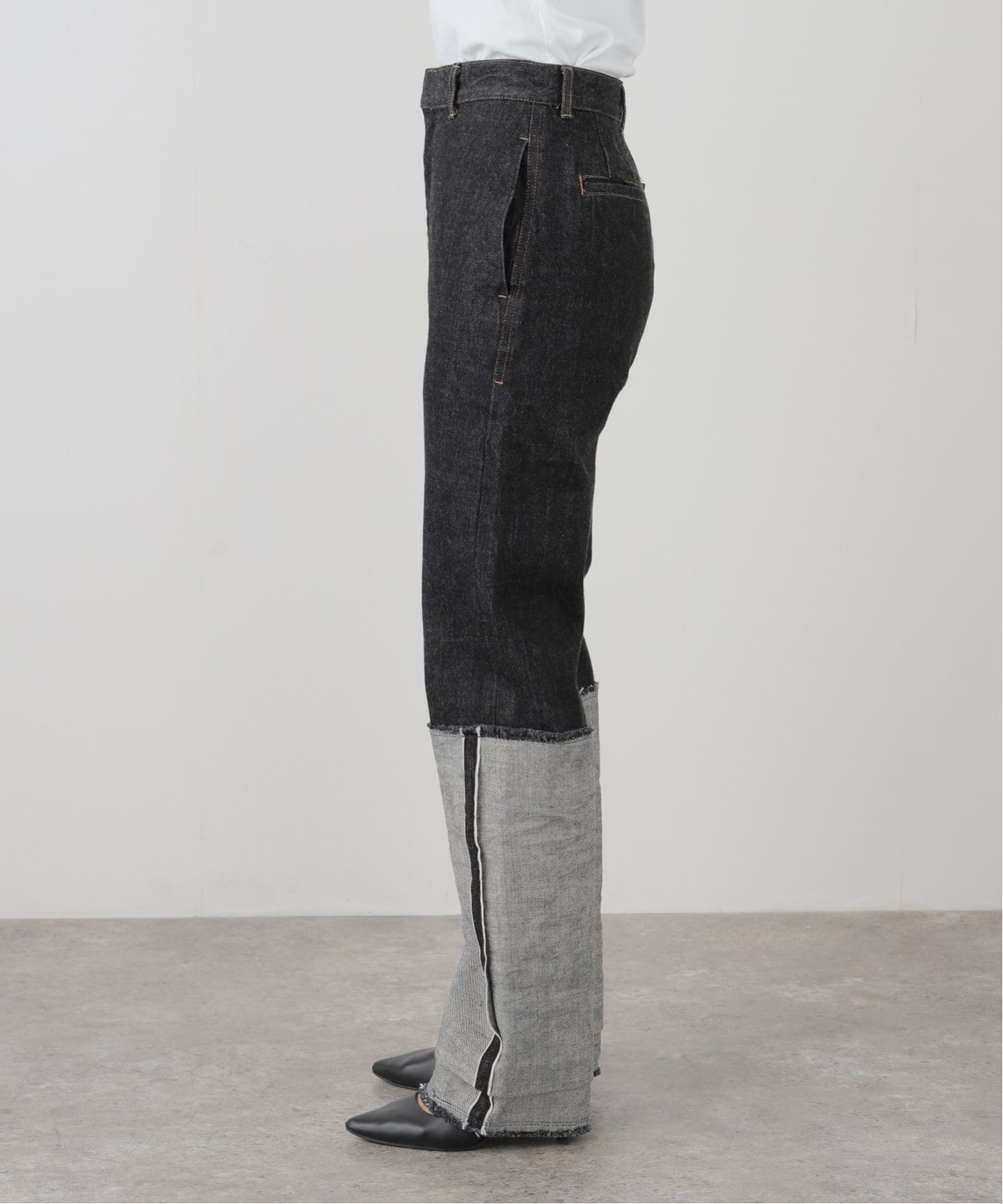 パンツ LIVINGTONE DOLK(Black) LIVINGTONE(リヴィントーン)のDOLK － Turn up long通販