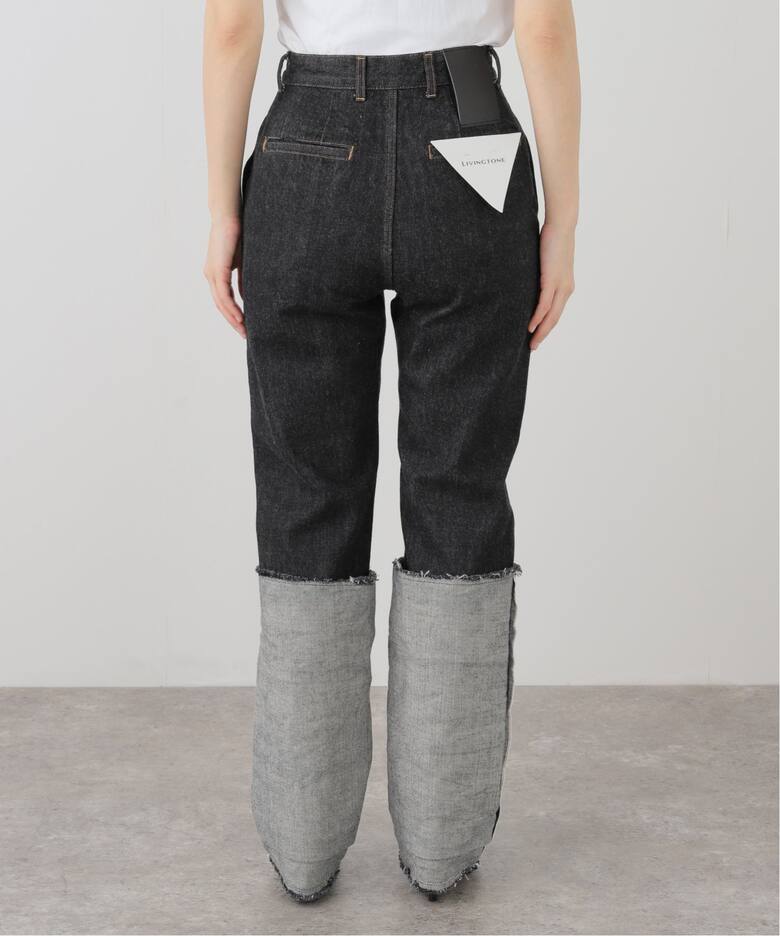 LIVINGTONE DOLK Straight loose LT-DOLK5-08：デニムパンツ（デニム 