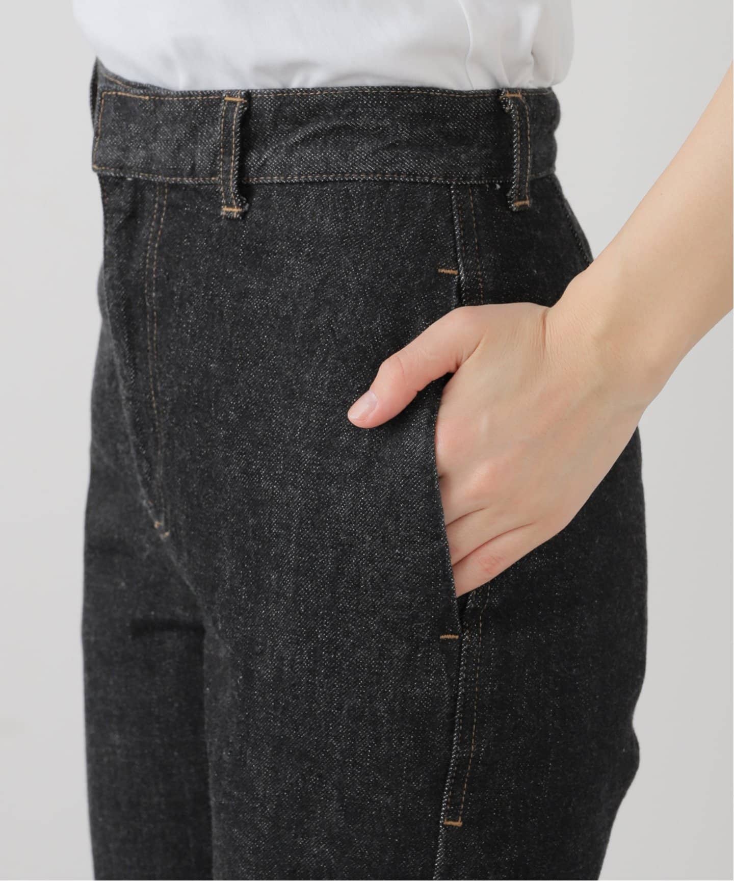 LIVINGTONE DOLK Straight loose LT-DOLK5-08：デニムパンツ（デニム