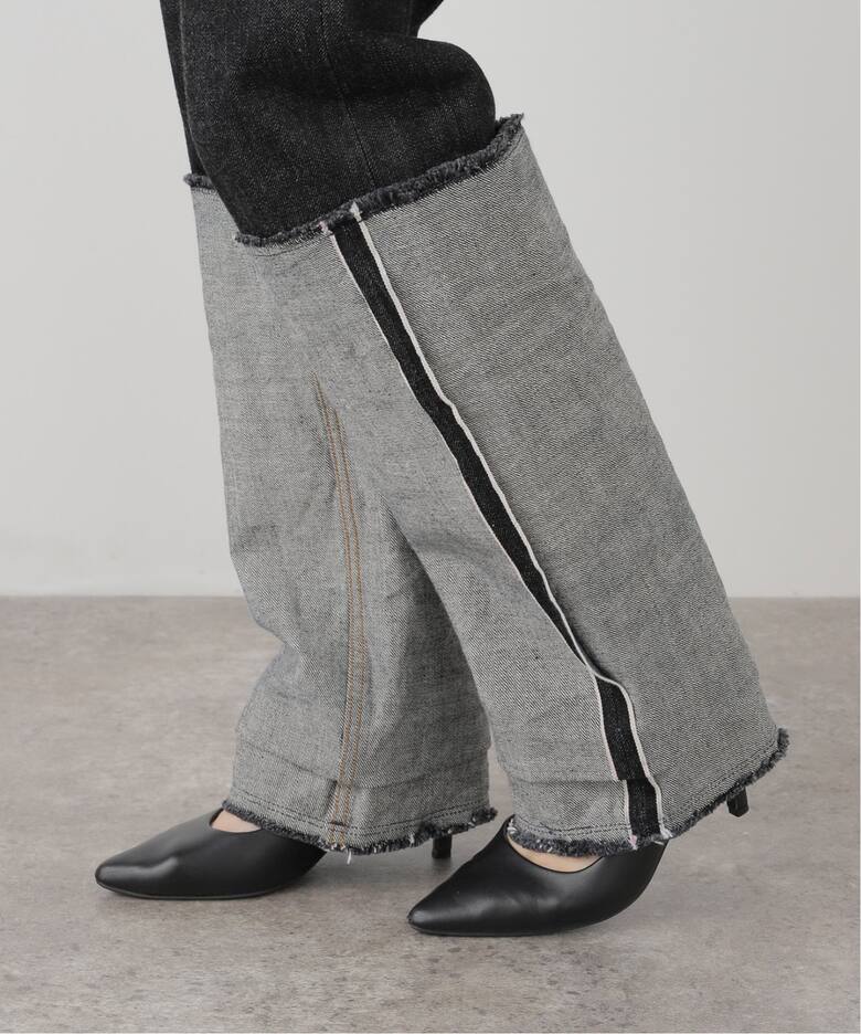 LIVINGTONE DOLK Straight loose LT-DOLK5-08：デニムパンツ（デニム
