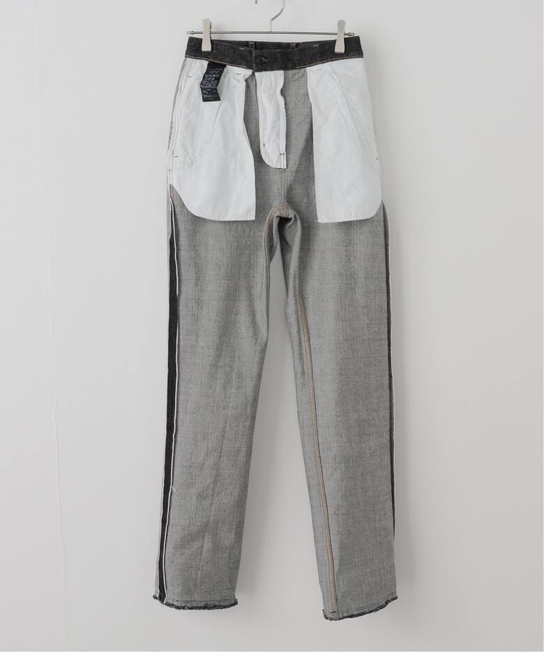 LIVINGTONE DOLK Straight loose LT-DOLK5-08：デニムパンツ（デニム 