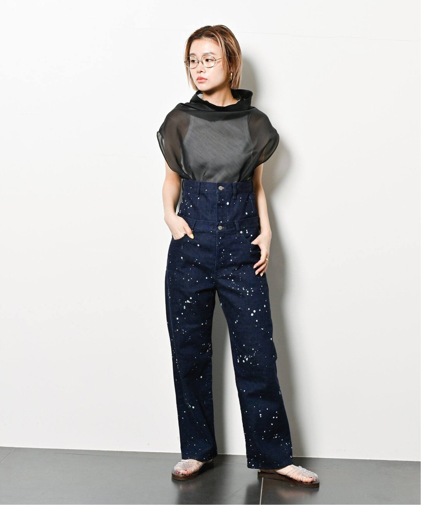 QUIITO REDENIM W WAIST PT PR Q25S-T035PR：デニムパンツ