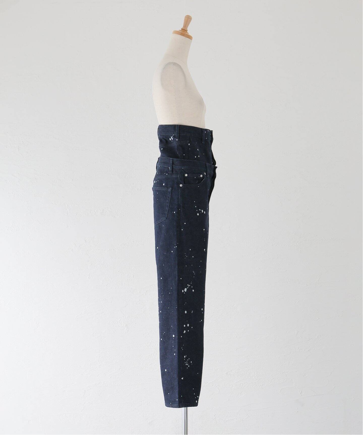 パンツ QUIITO REDENIM W WAIST PANTS BLACK QUITO/キイト】REDENIM W WAIST PT/ダブルウエストパンツ/デニム