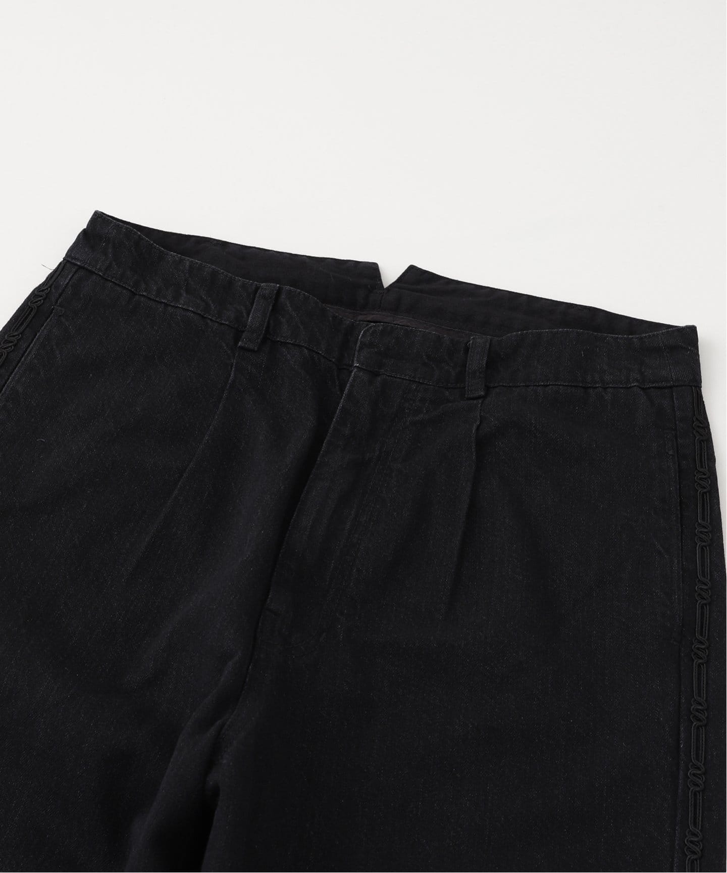 OFF THE CUFF / オフザカフ】 DENIM SIDE EMB SLACKS OTC-06