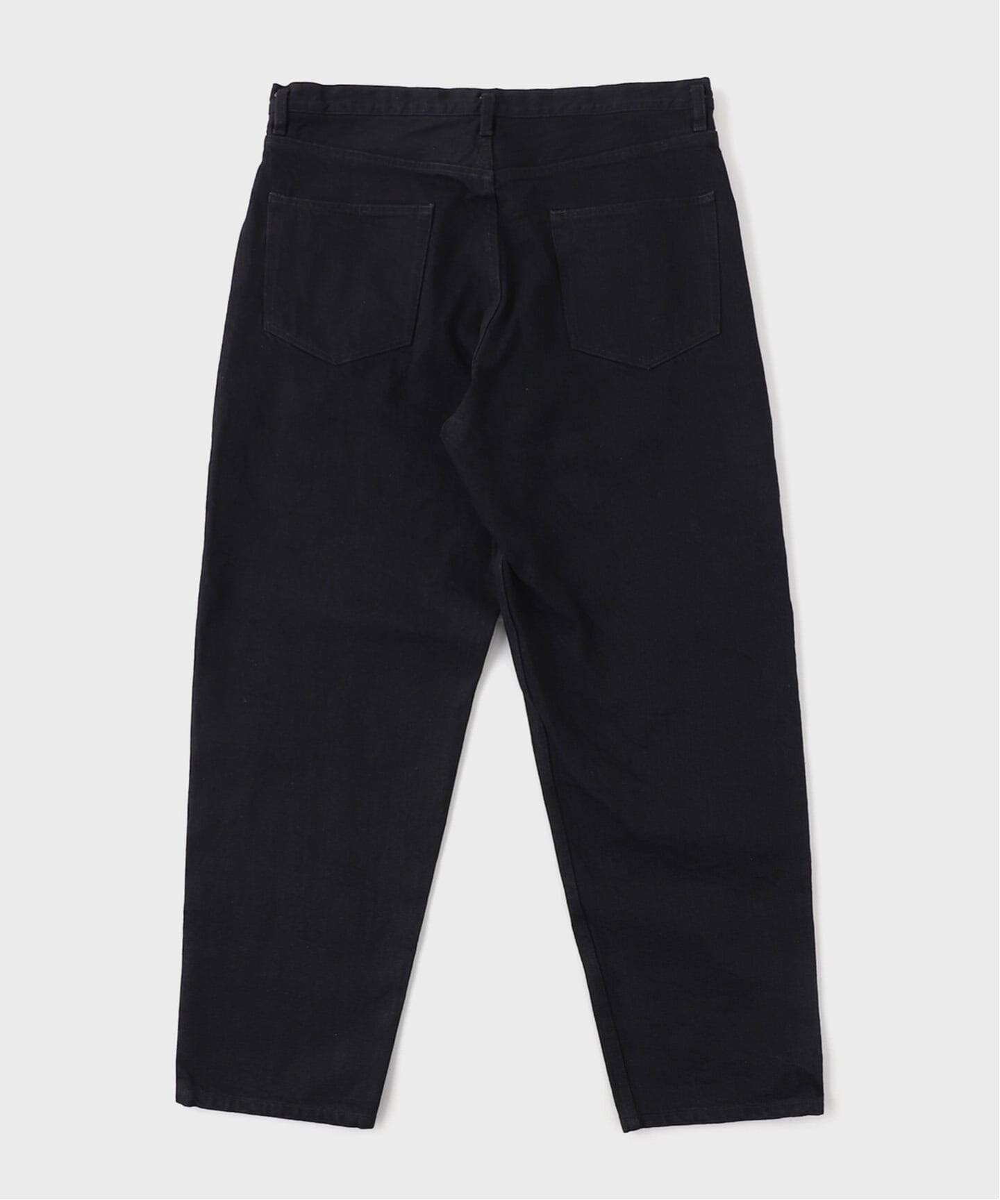 COMOLI / コモリ】ブラックデニムテーパードパンツ C03-030 05（デニム 