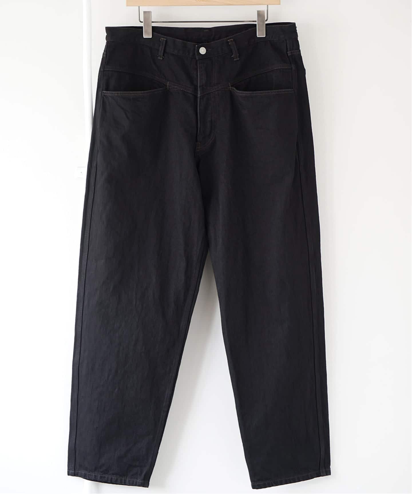 COMOLI デニムセットアップ　コモリ　カバーオール　デニムパンツ　黒 COMOLI デニムセットアップ コモリ カバーオール ペインター