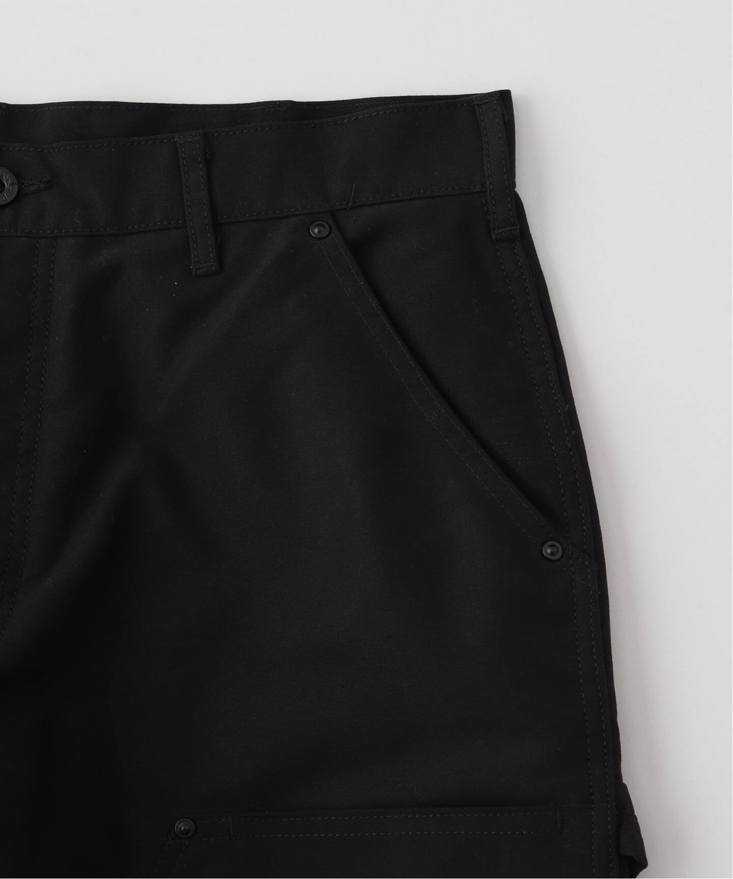 WILLOW PANTS ウィローパンツ】P-034 BLK-moleskin：ダブルニーパンツ