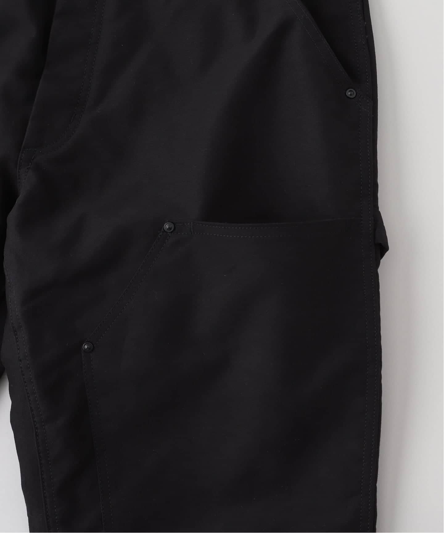 WILLOW PANTS ウィローパンツ】P-034 BLK-moleskin：ダブルニーパンツ