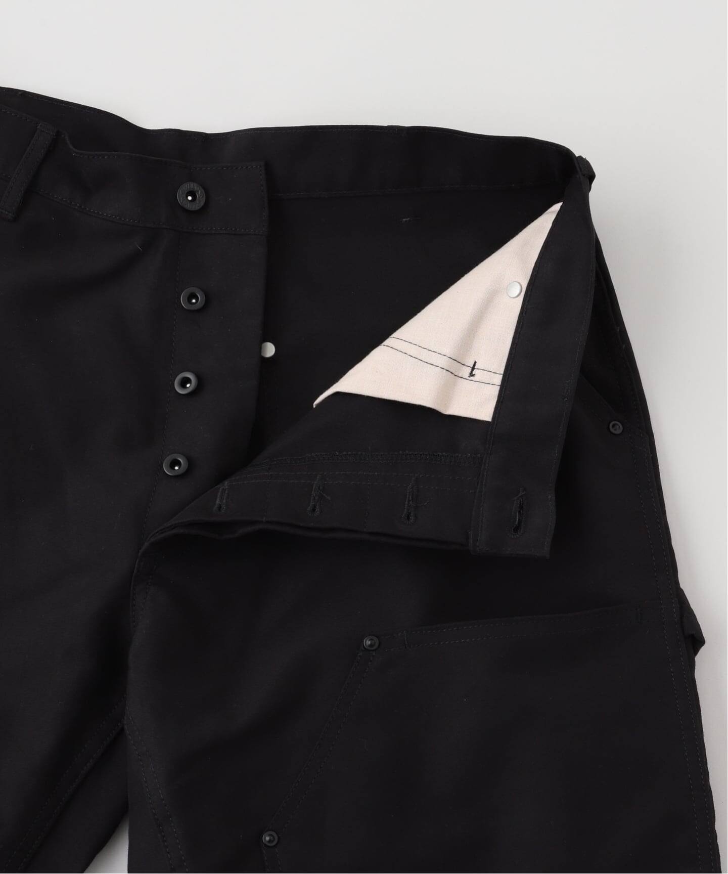 WILLOW PANTS ウィローパンツ】P-034 BLK-moleskin：ダブルニーパンツ