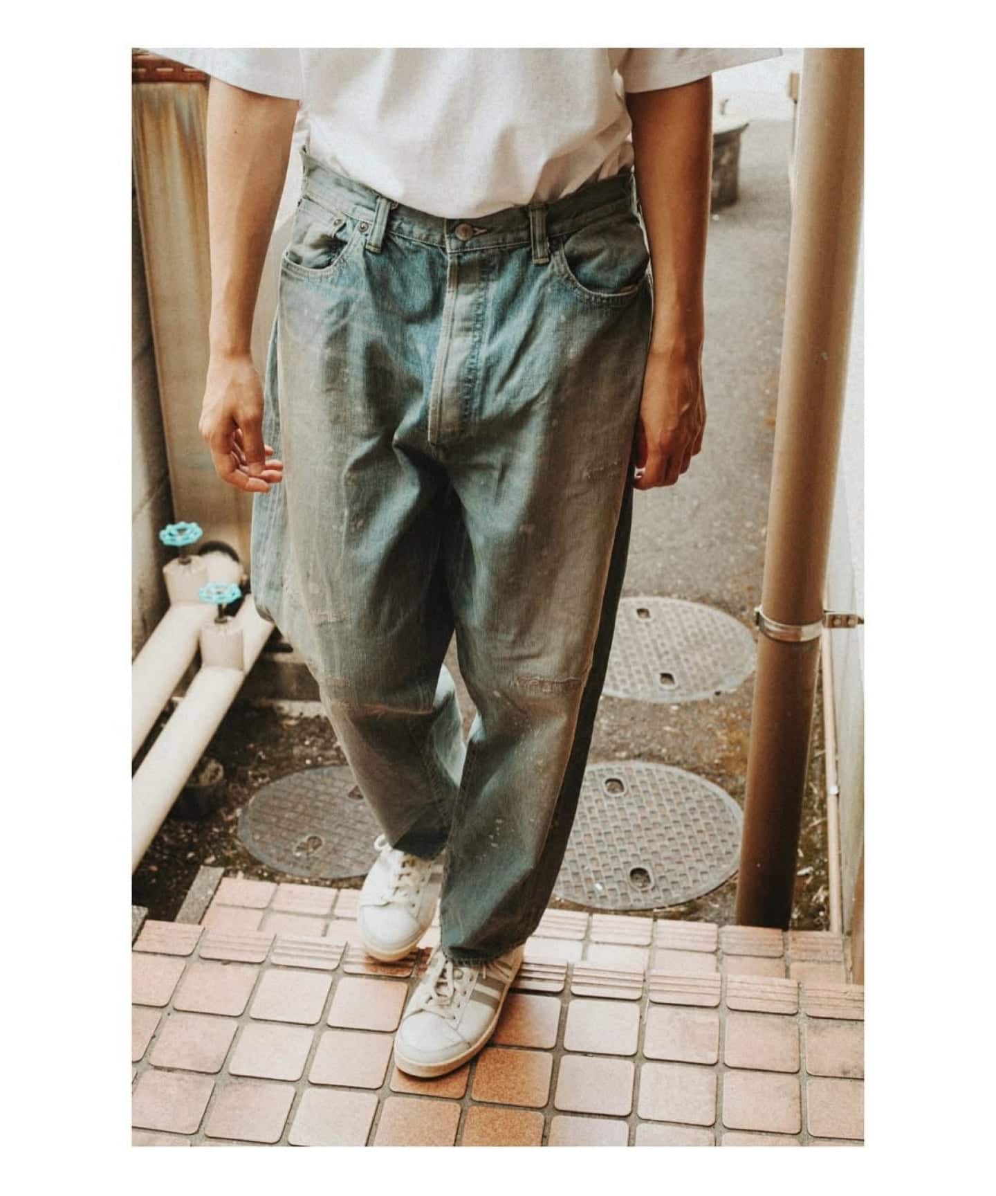 A.PRESSE/アプレッセ】 No.37 Washed Wide Denim Pants 25AAP-0 4-40