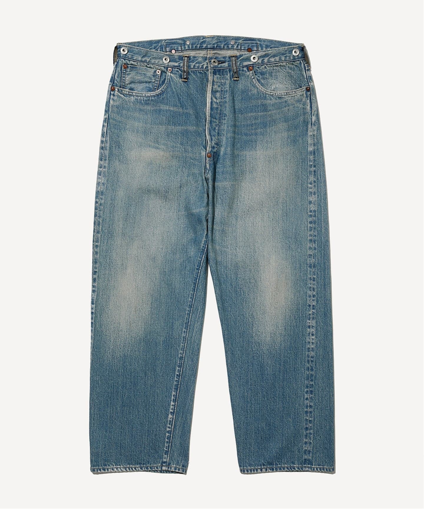 pan free denim l'echoppe レショップ pan / パン】別注 デニム バギー ロール パンツ（デニムパンツ