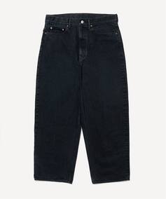 A.PRESSE/アプレッセ】 Black Washed Wide Denim Pants（デニムパンツ 